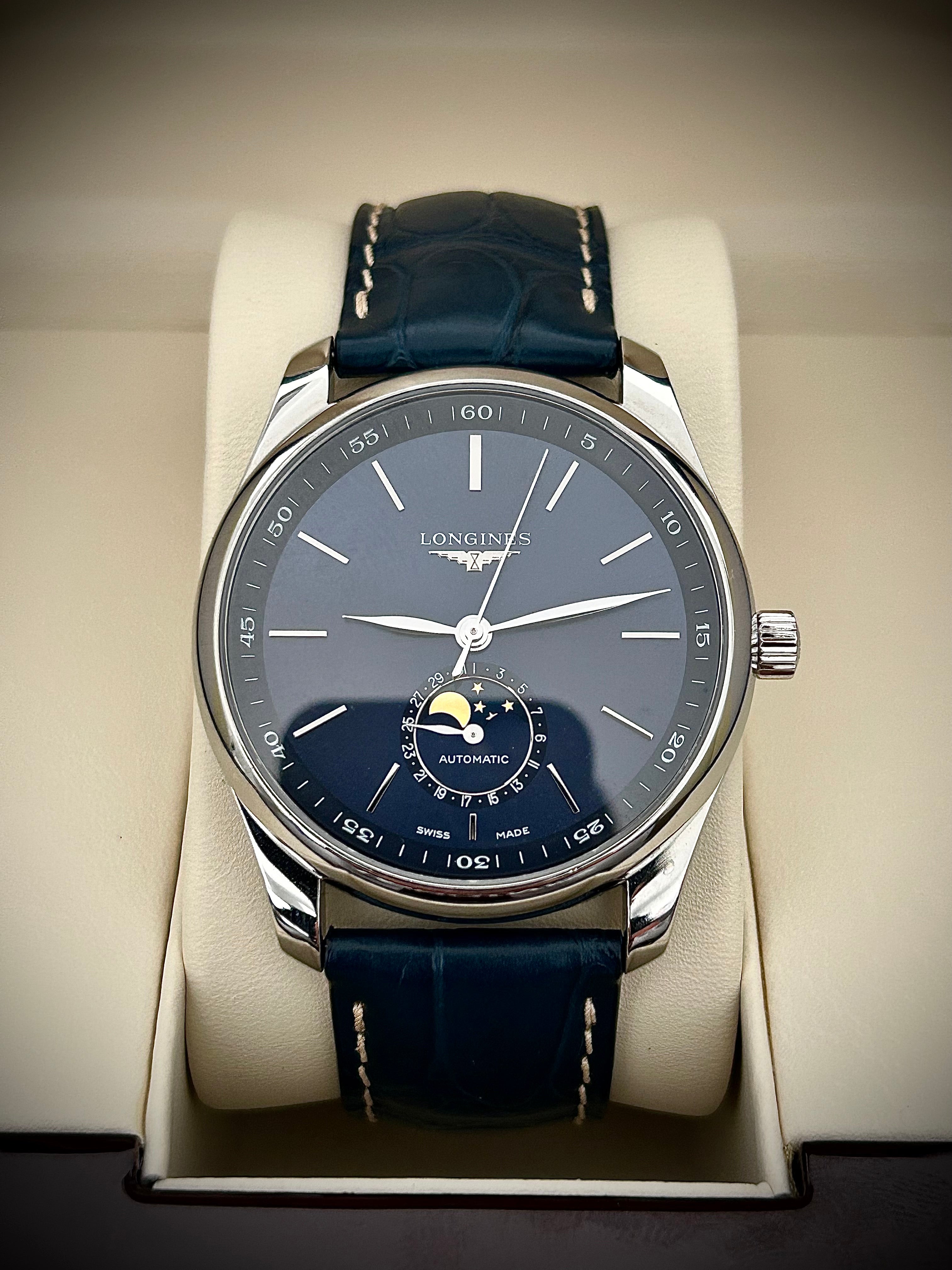 2021 LONGINES MASTER COLLECTION MOONPHASE, FULL SET, INC GST