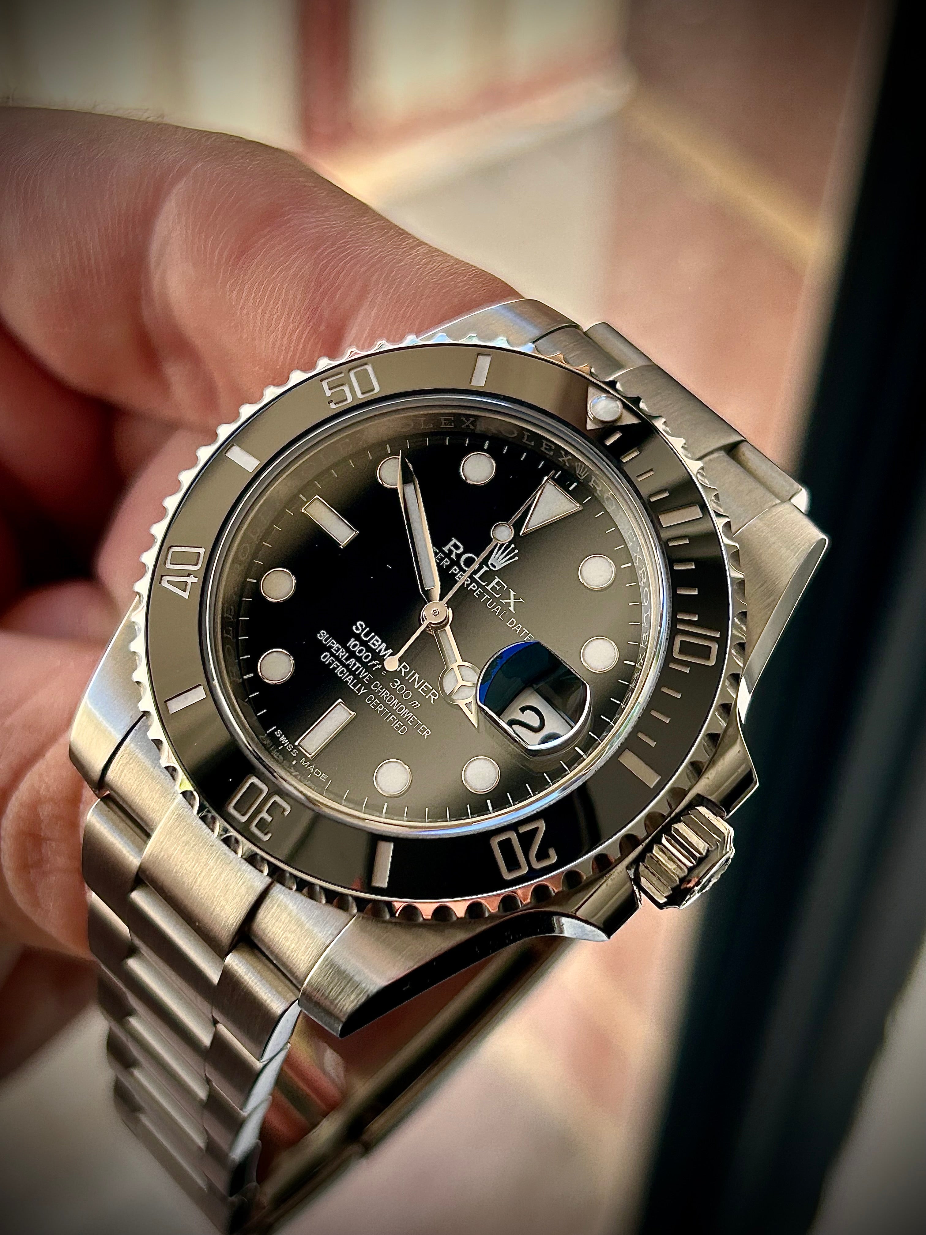 2016 ROLEX SUBMARINER DATE 116610LN, BOX AND PAPERS, WITH RSC, INC GST