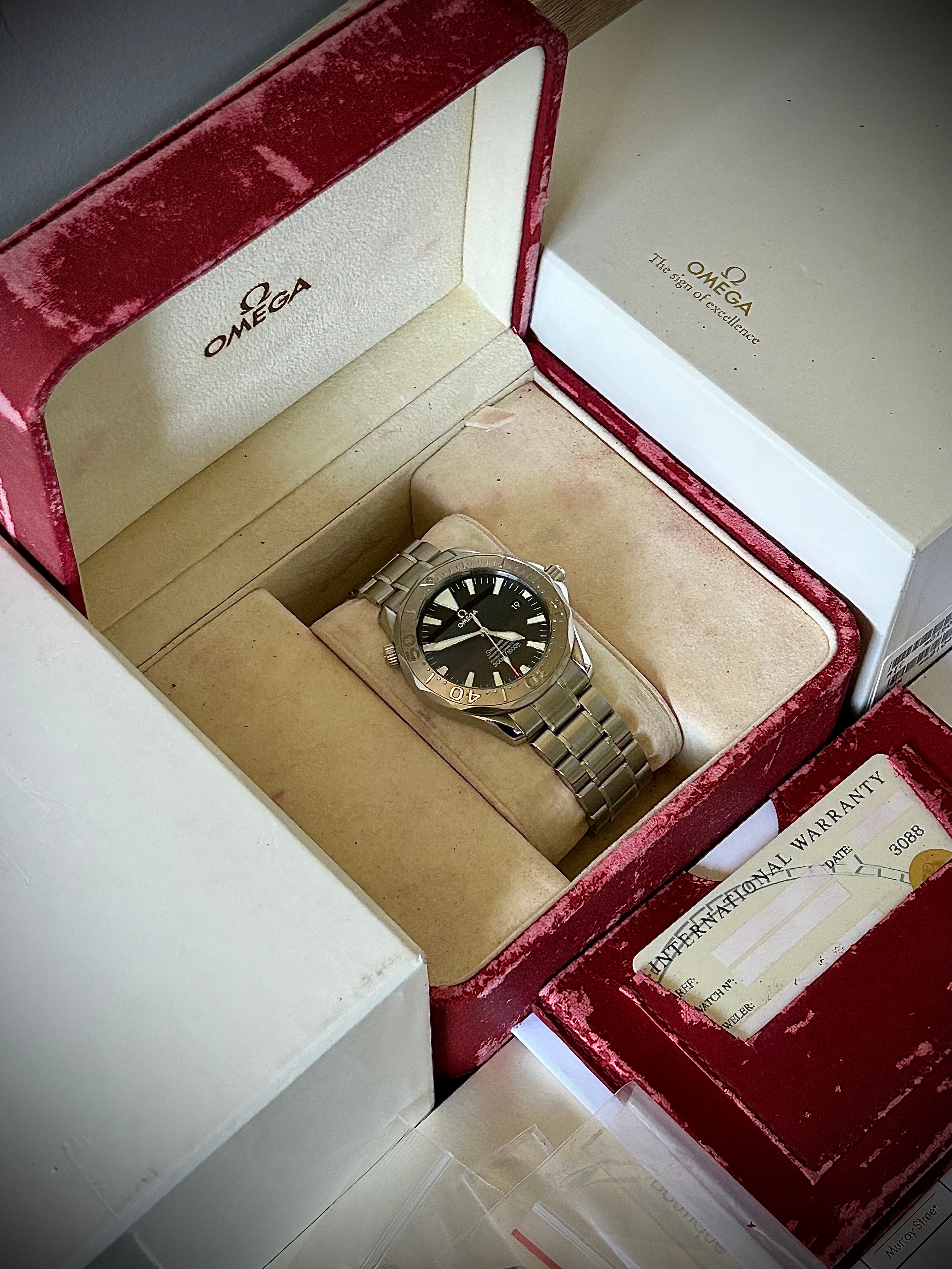 2006 OMEGA SEAMASTER 300, 2230.50, FULLY SERVICED, FULL SET, INC GST