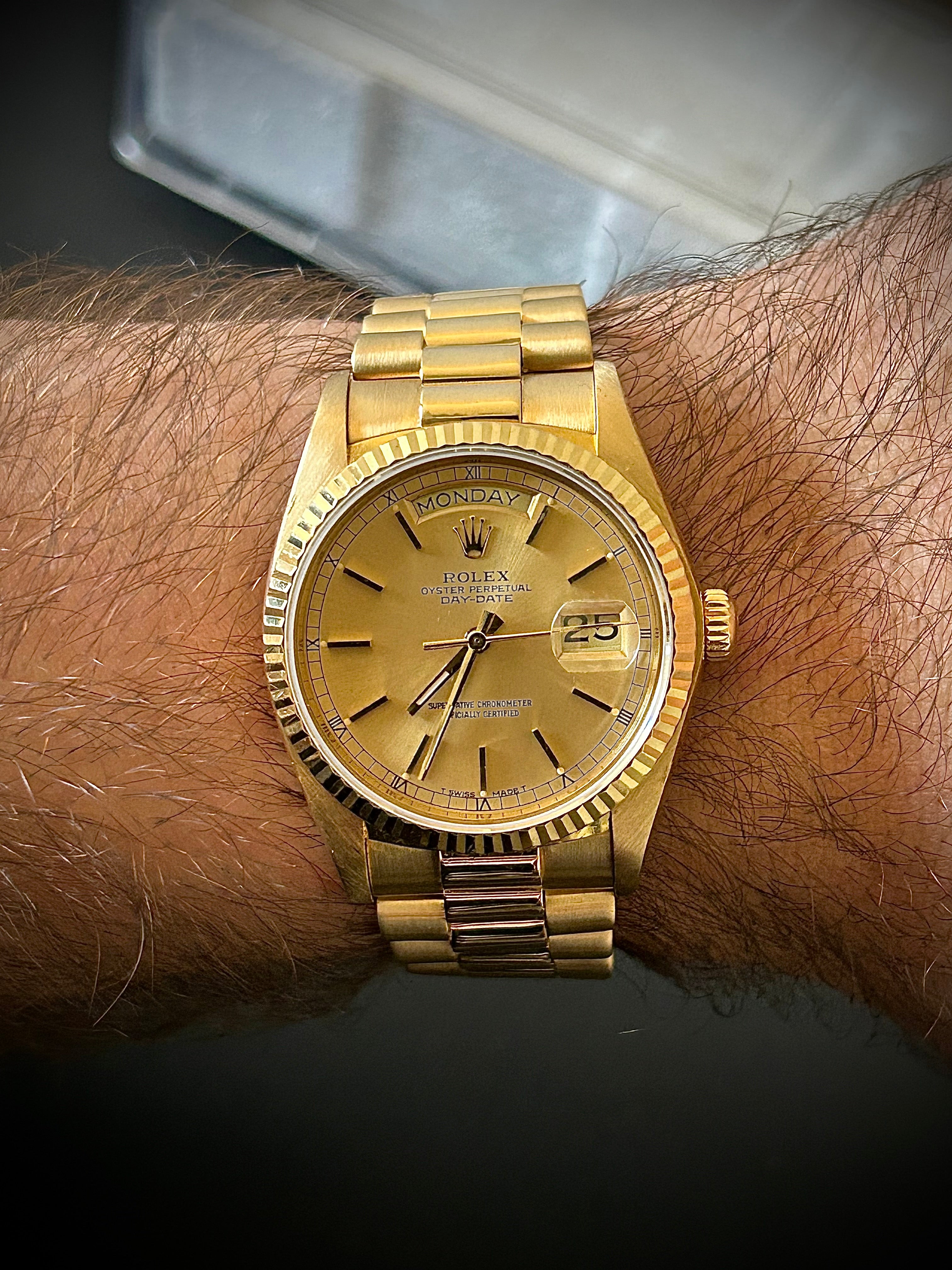 1979 ROLEX DAY-DATE, 18038, WATCH ONLY, GST