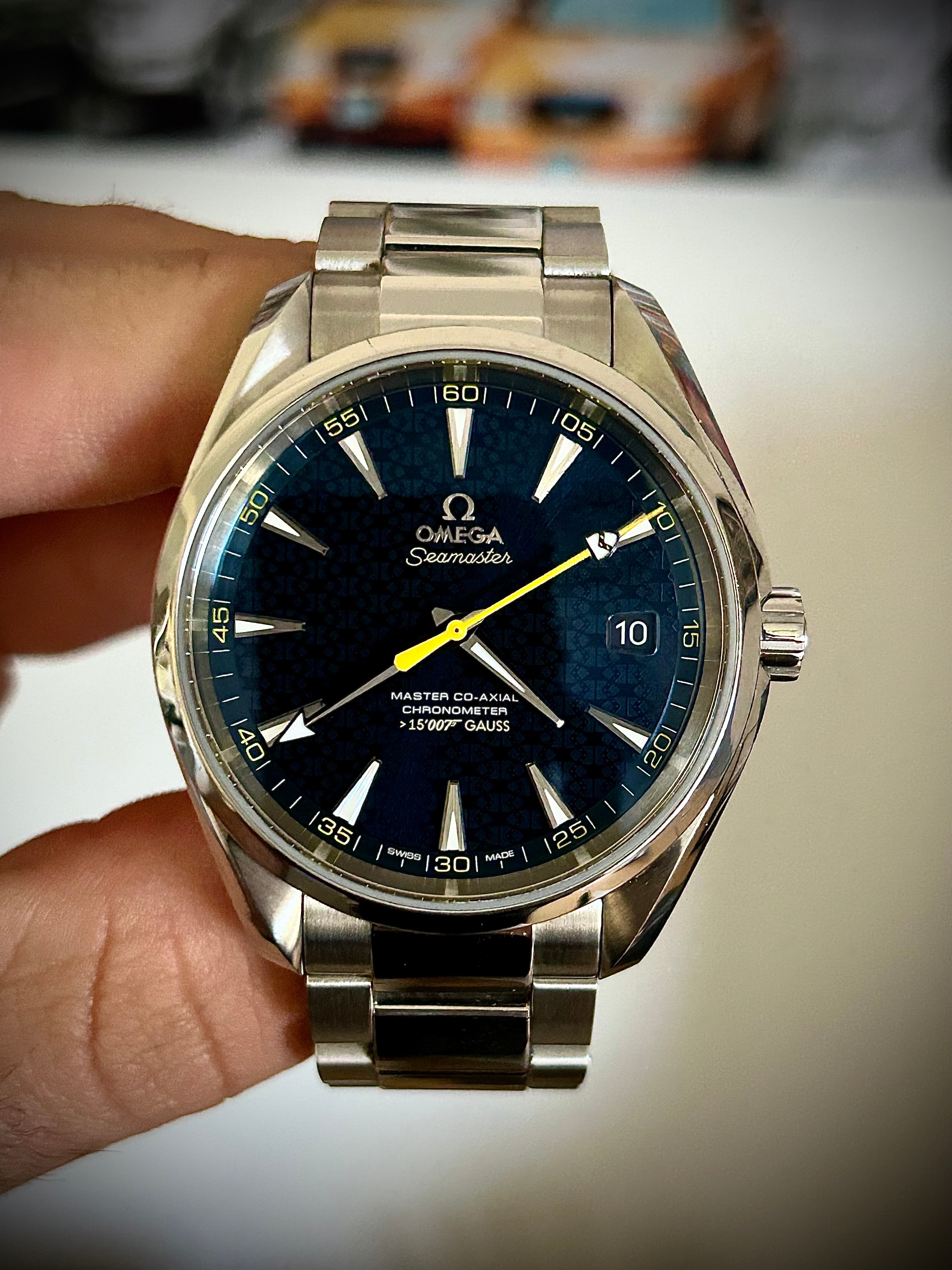 2016 OMEGA SEAMASTER AQUA TERRA, JAMES BOND 007 “SPECTRE”, FULL SET, INC GST