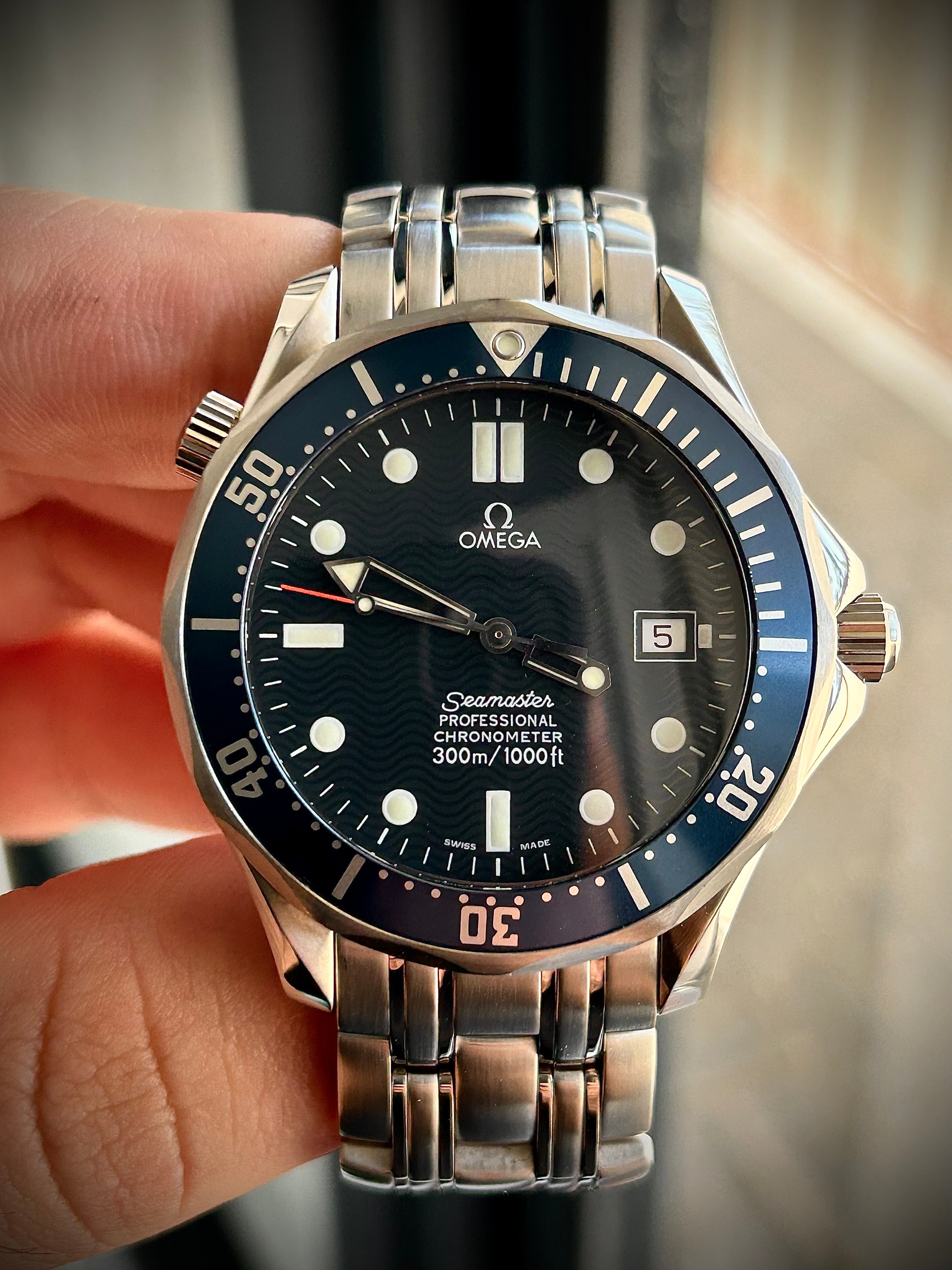 1999 OMEGA SEAMASTER 300, BOND, 2531.80, FULL SET, INC GST