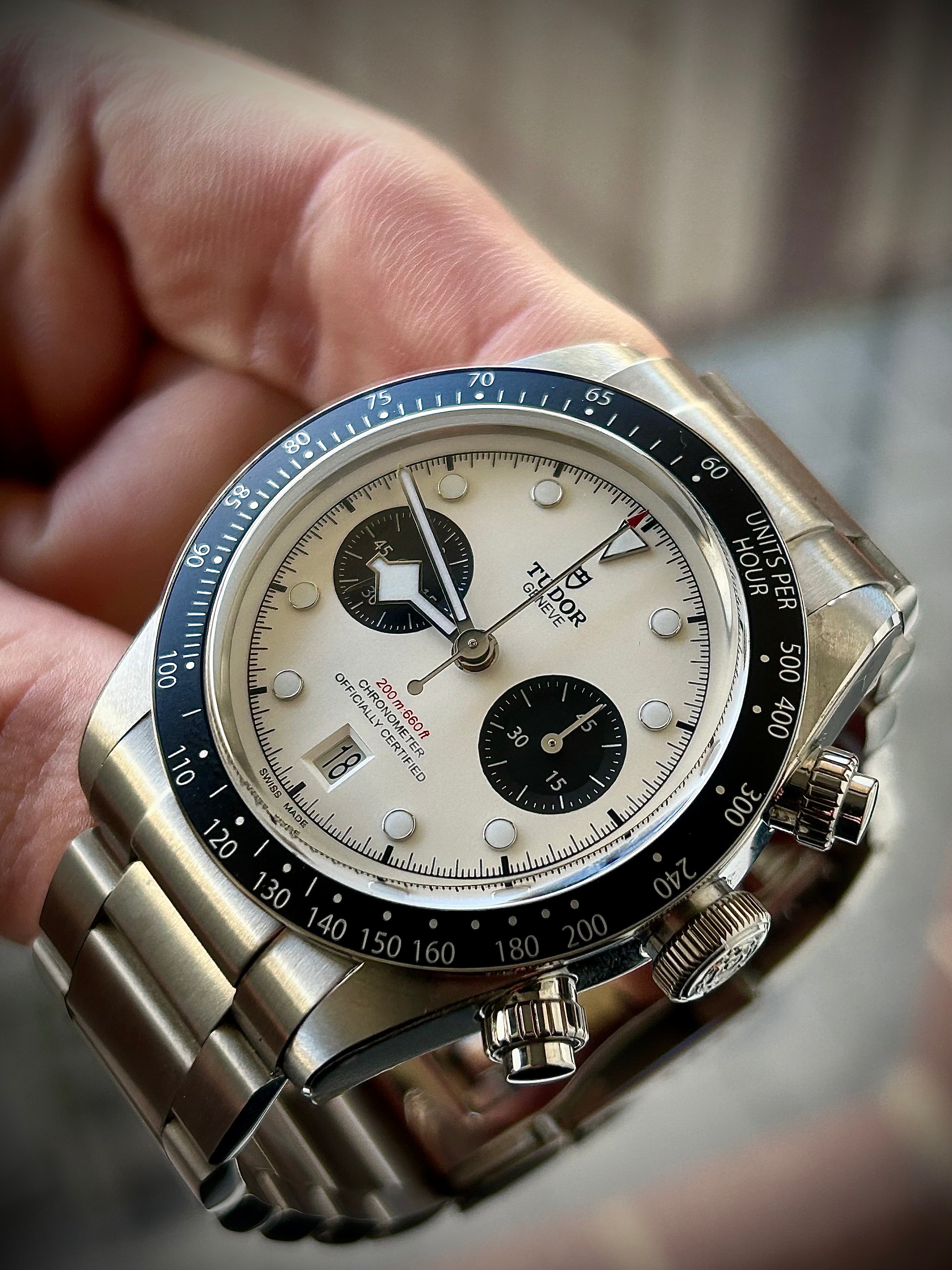 2023 TUDOR BLACK CHRONO “PANDA”, FULL SET, INC GST