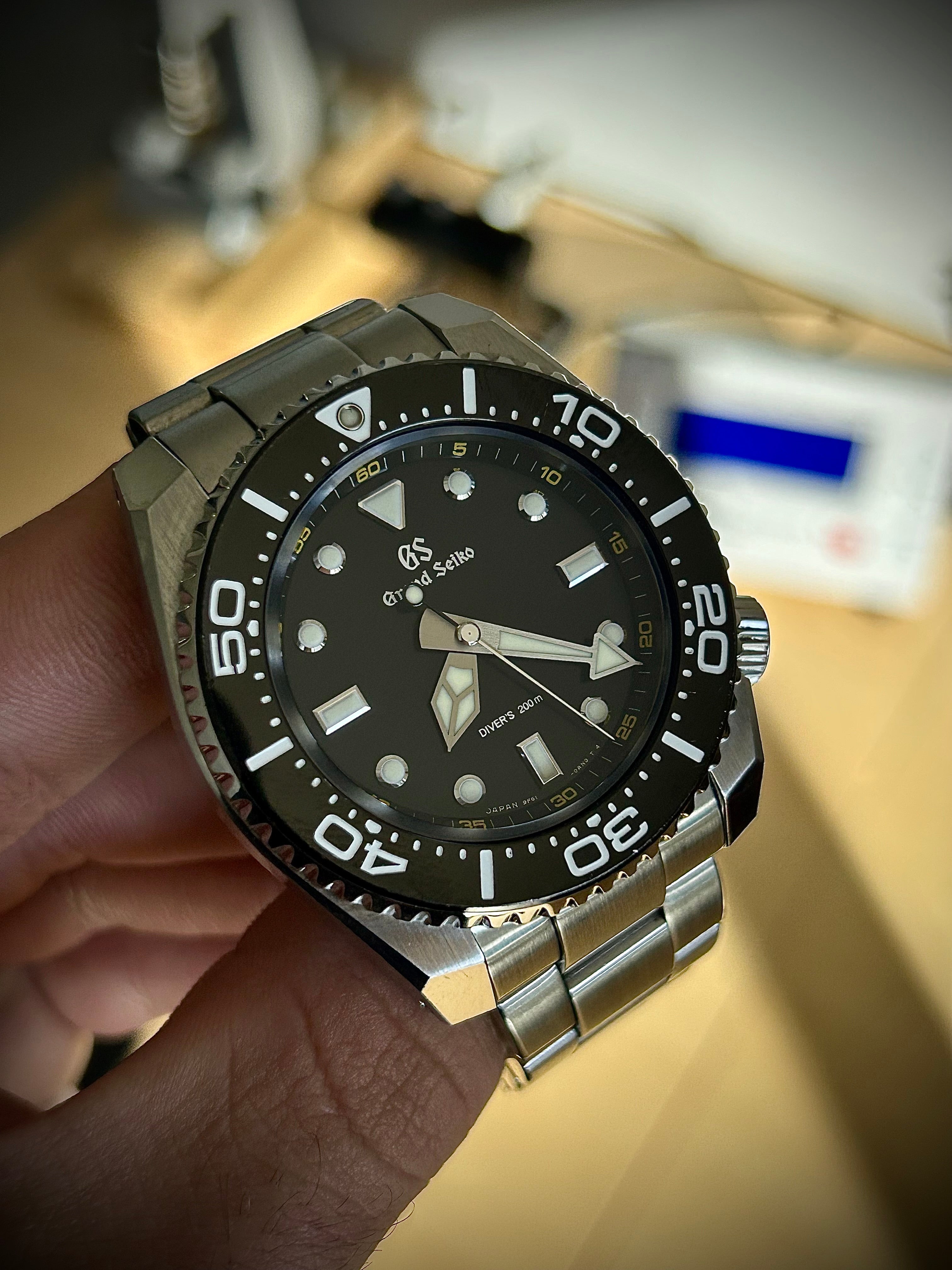 GRAND SEIKO QUARTZ DIVER, SBGX335, WATCH AND PAPERS, INC GST