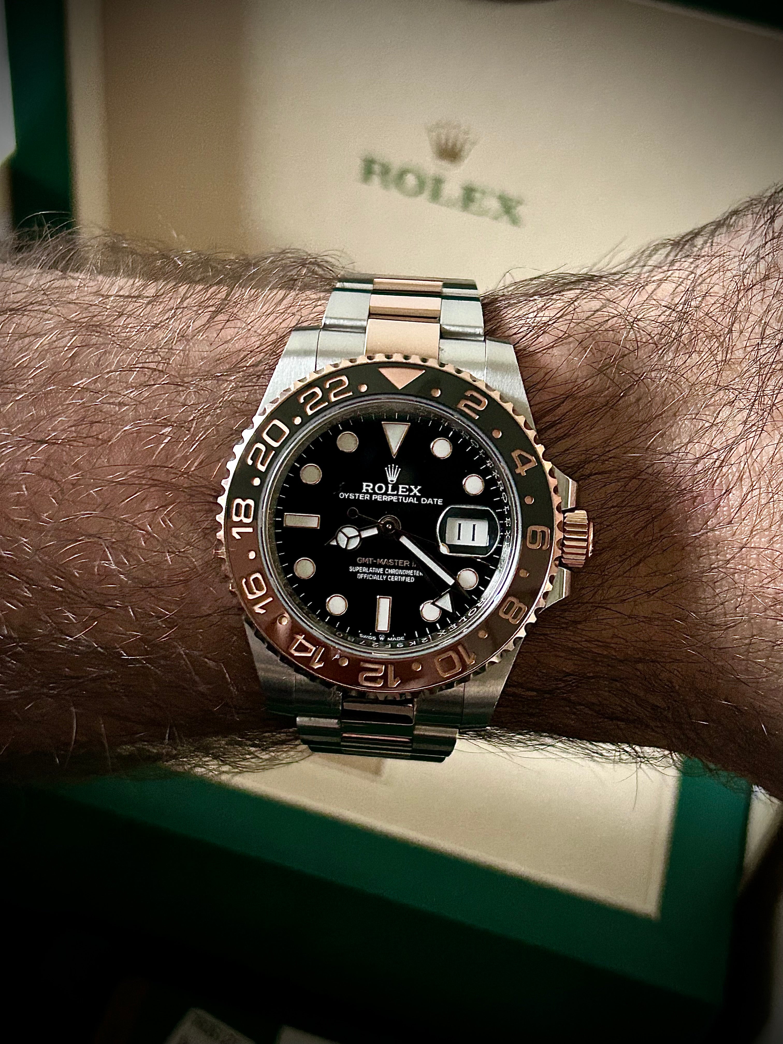 2019 ROLEX GMT MASTER II, ROOTBEER, 126711CHNR, FULL SET, INC GST