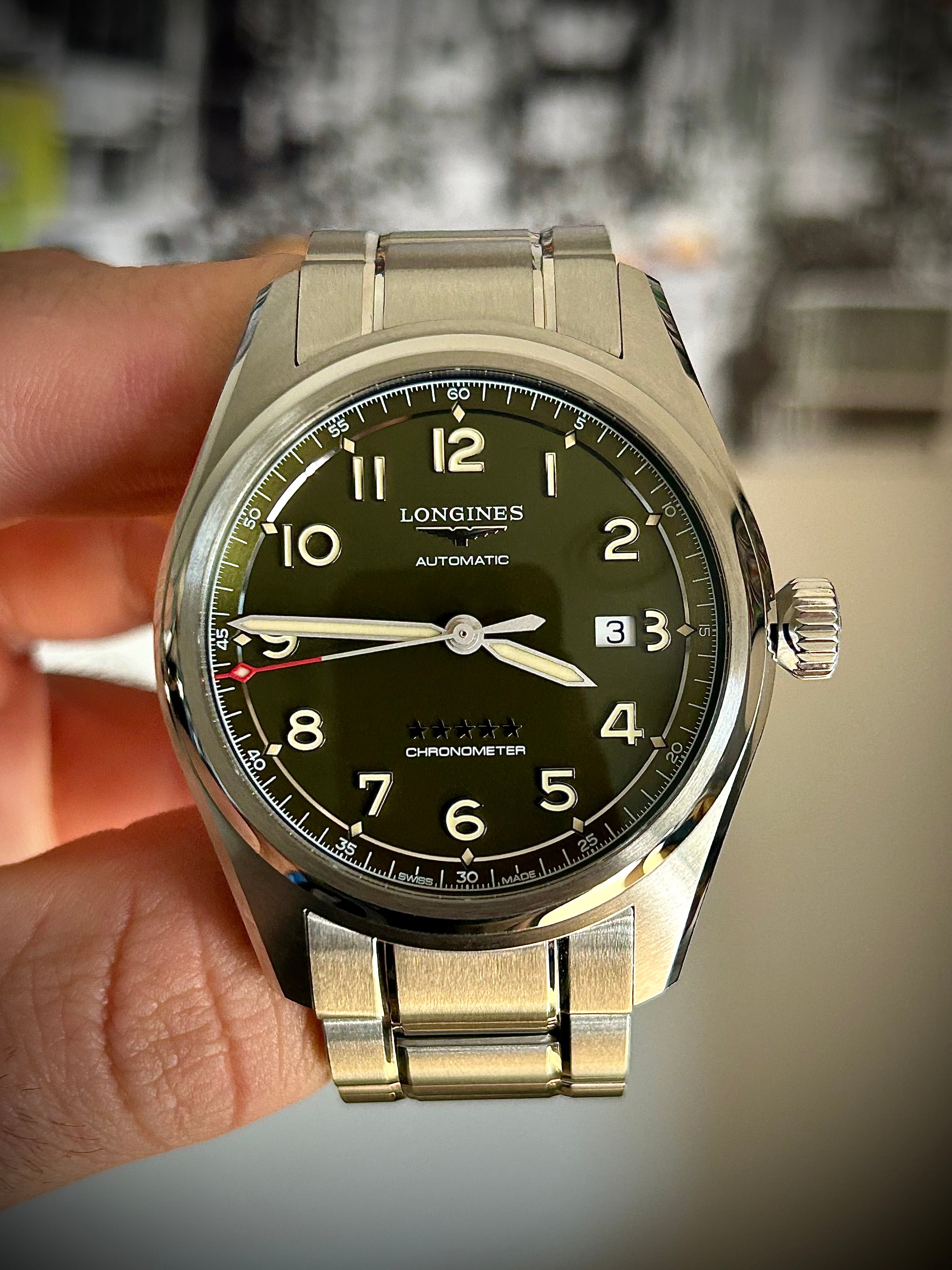 2025 LONGINES SPIRIT, GREEN DIAL, FULL SET, INC GST