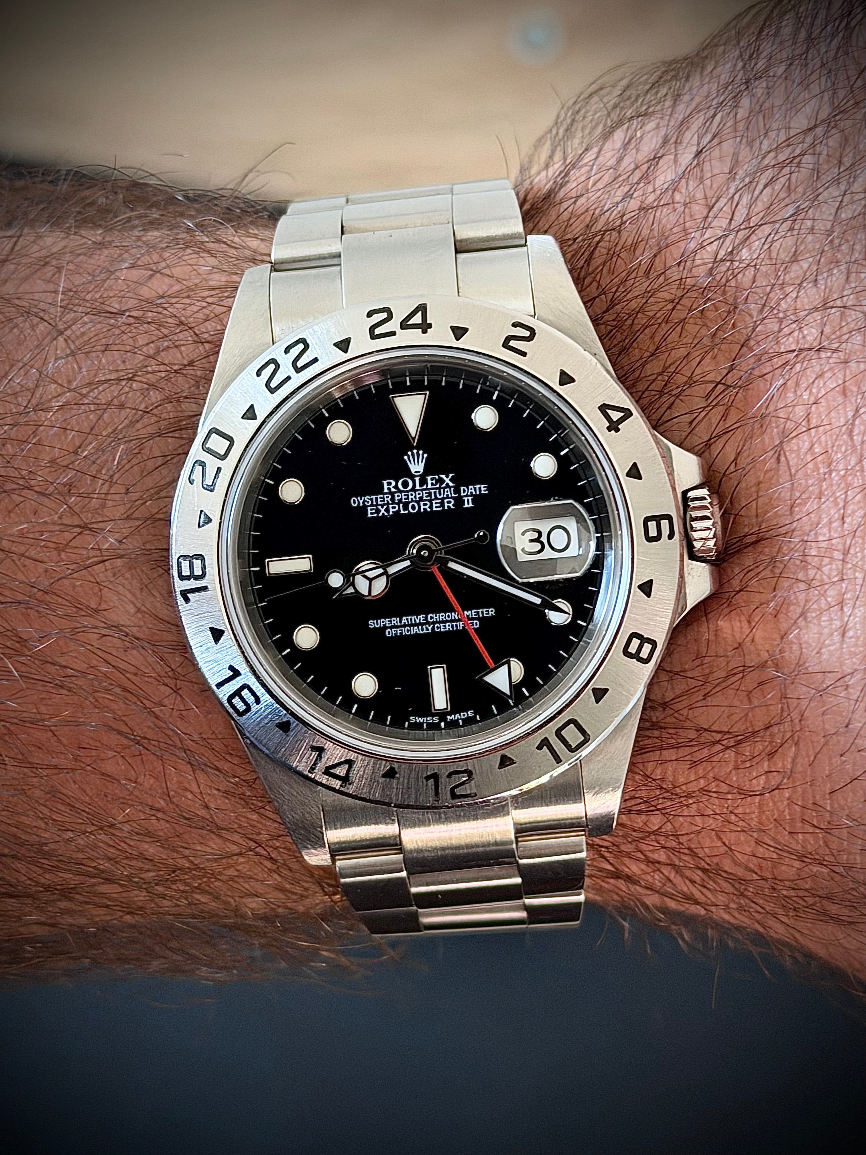 2002 ROLEX EXPLORER II, 16570, WATCH ONLY, INC GST