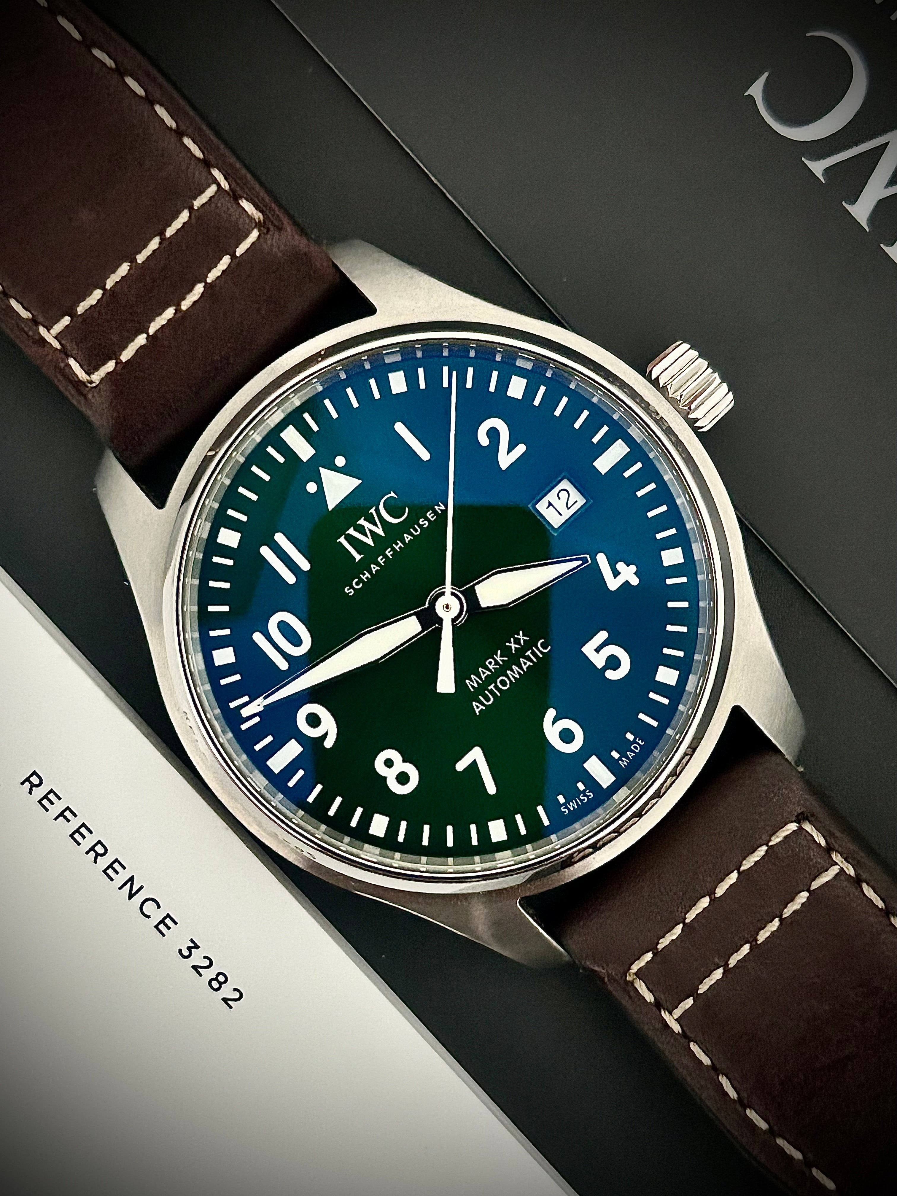 2024 IWC PILOTS WATCH MARK XX, GREEN DIAL, IW328305, FULL SET, INC GST