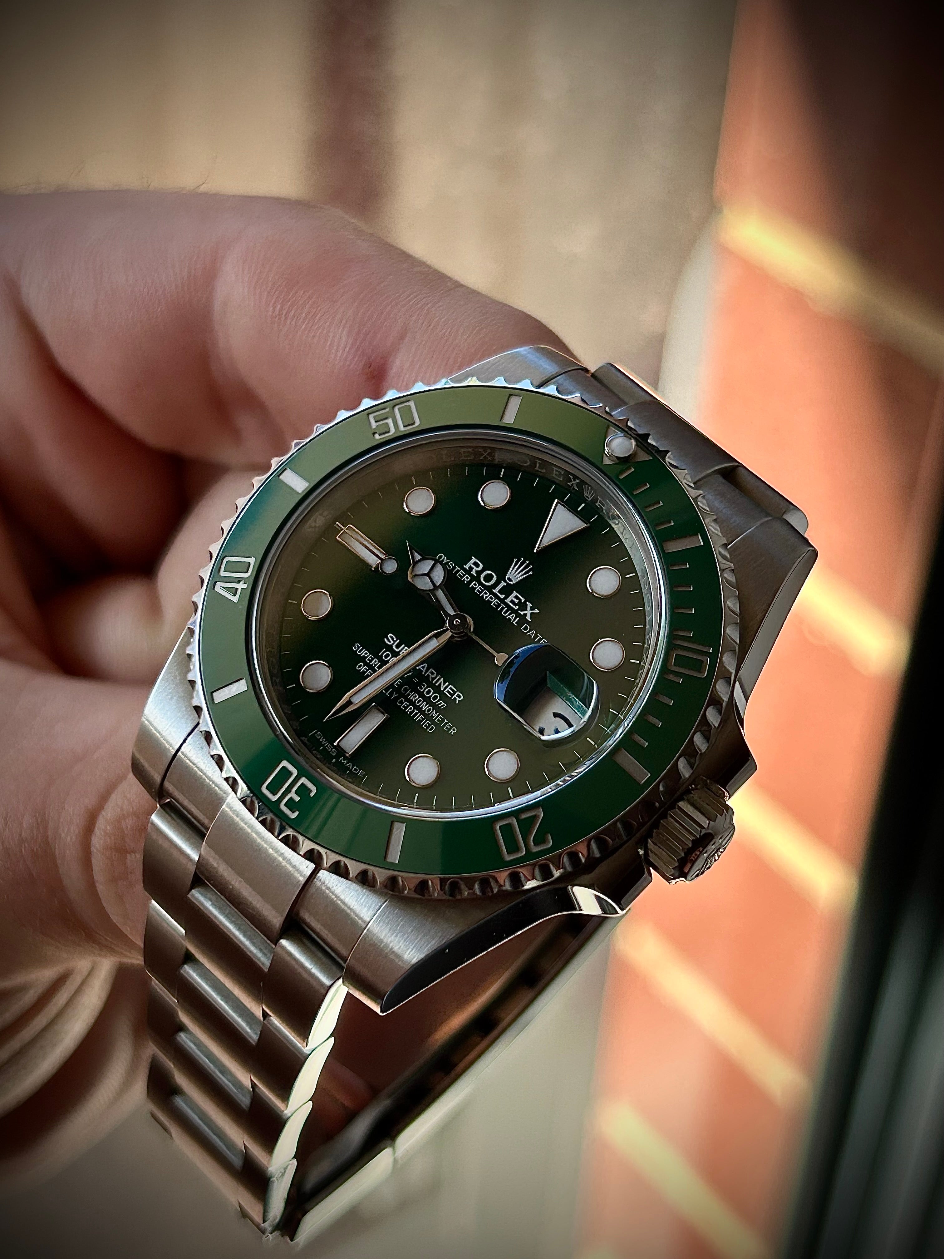 2018 ROLEX SUBMARINER DATE 116610LV, HULK, FULL SET, INC GST