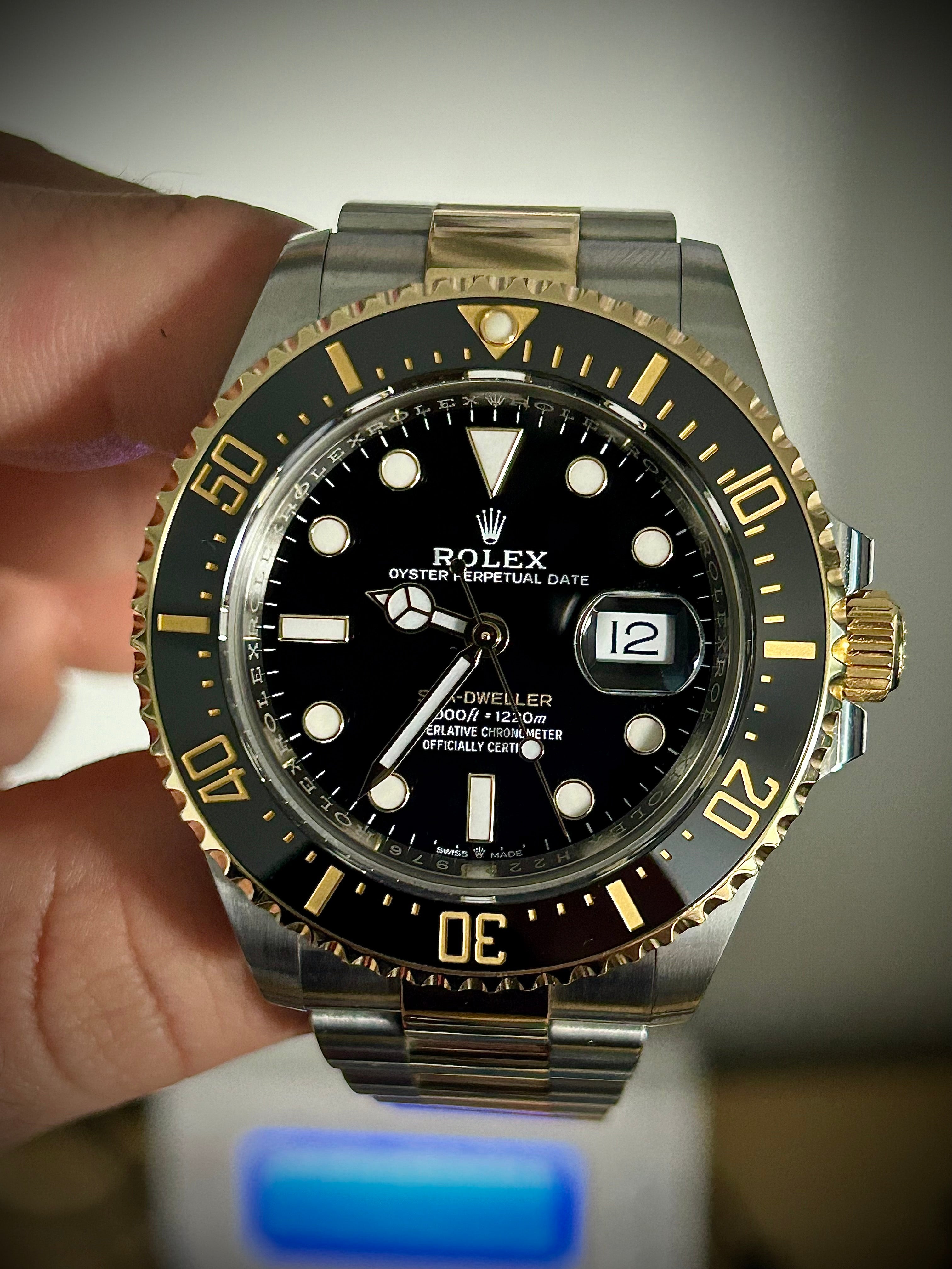 2019 ROLEX SEA DWELLER, TWO TONE, 126603, FULL SET, INC GST