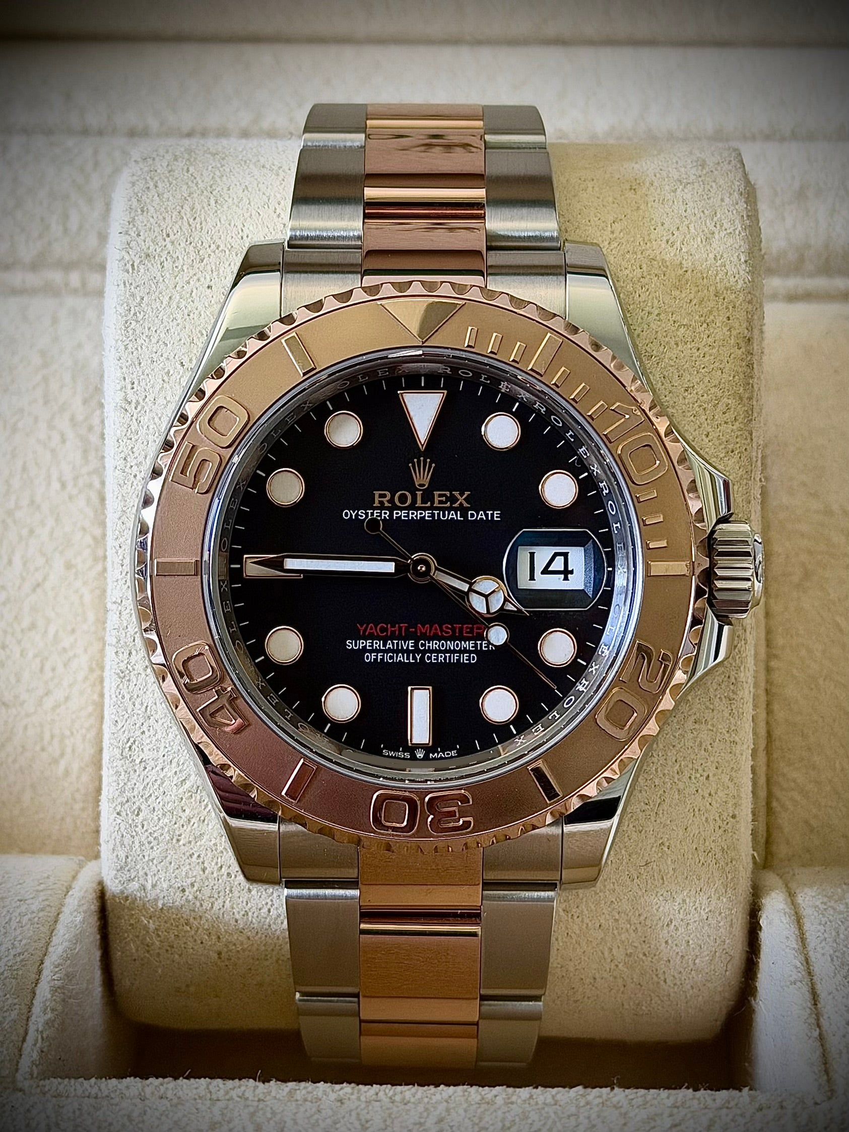 2022 ROLEX YACHT-MASTER 40, 126621, BLACK DIAL, BOX & PAPERS, INC GST