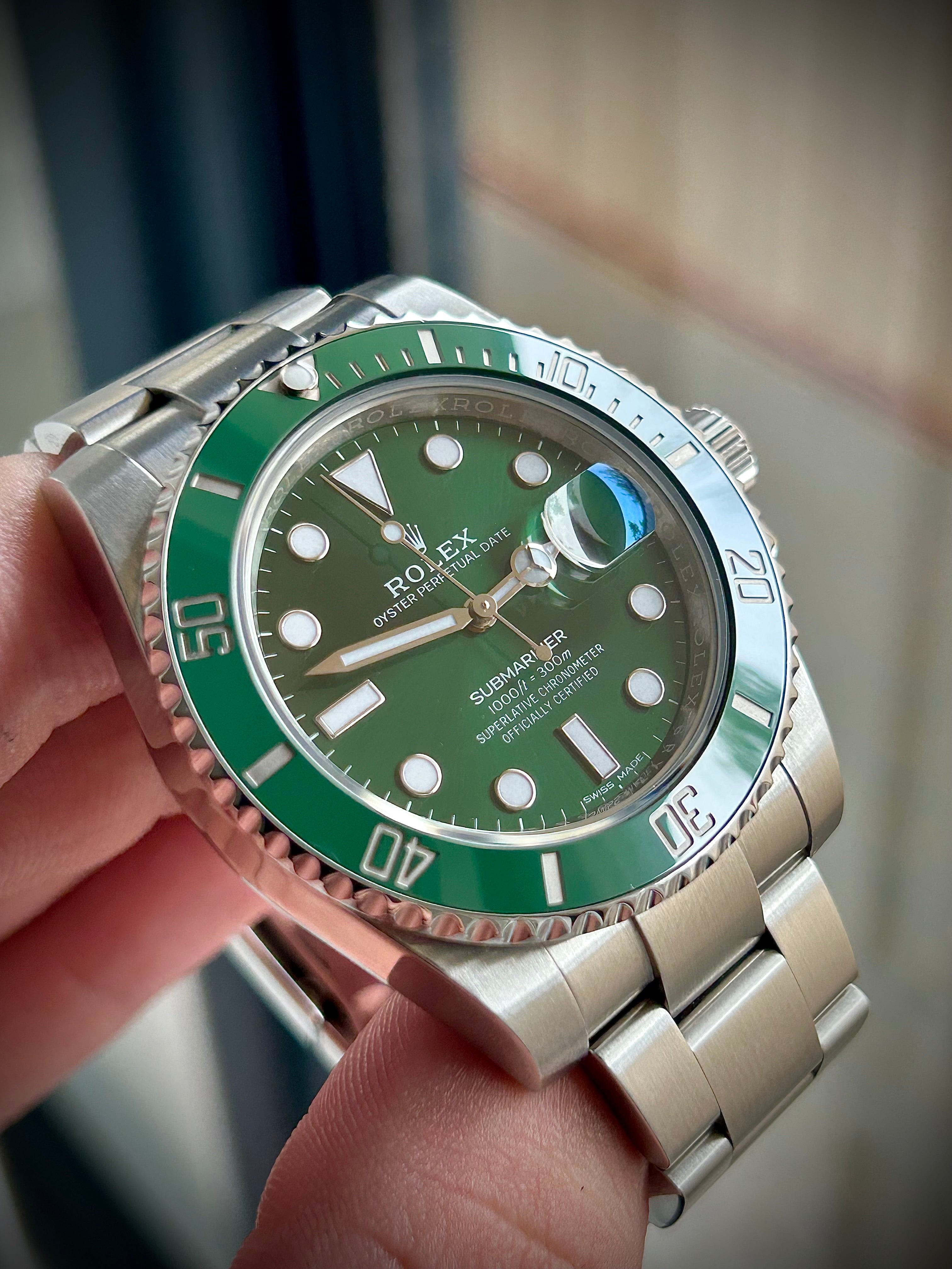 2019 ROLEX SUBMARINER DATE 116610LV, HULK, FULL SET, INC GST
