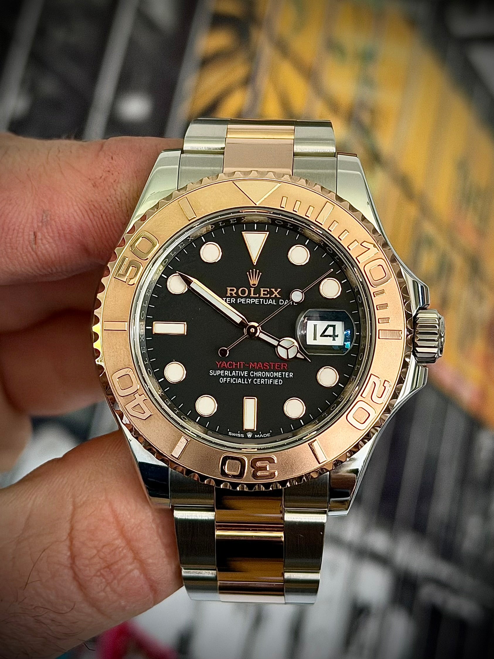 2022 ROLEX YACHT-MASTER 40, 126621, BLACK DIAL, BOX & PAPERS, INC GST
