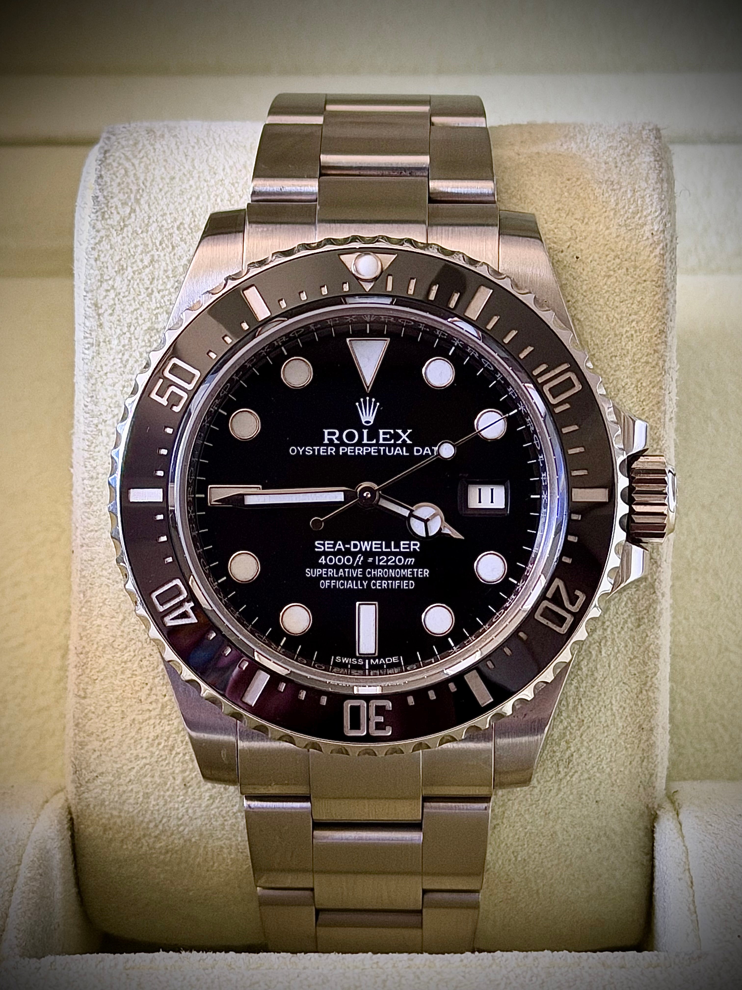2016 ROLEX SEA-DWELLER 4000, 116600, FULL SET, INC GST
