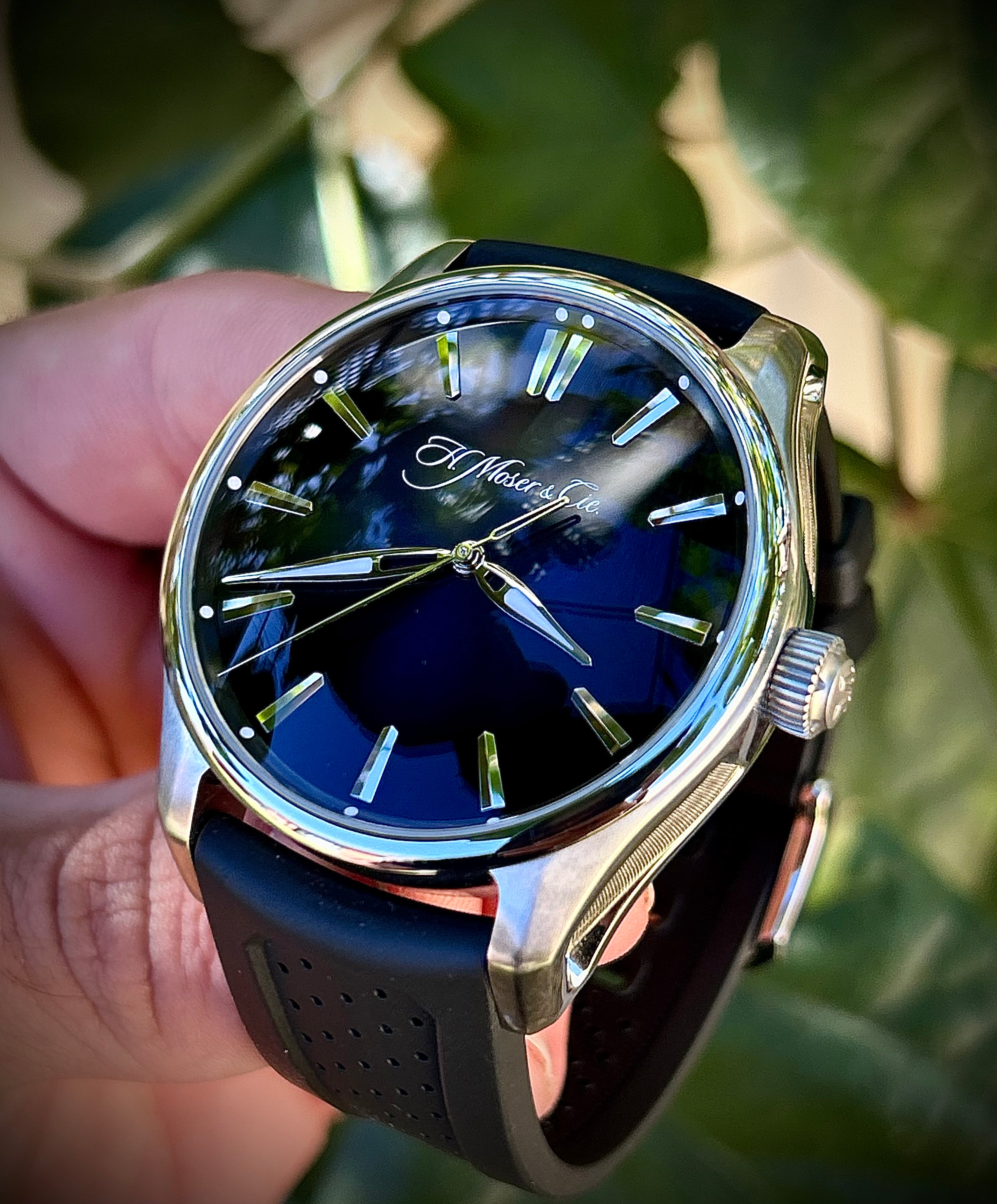 2018 H. MOSER & CIE PIONEER CENTRE SECONDS, 3200-100, FULL SET, INC GST