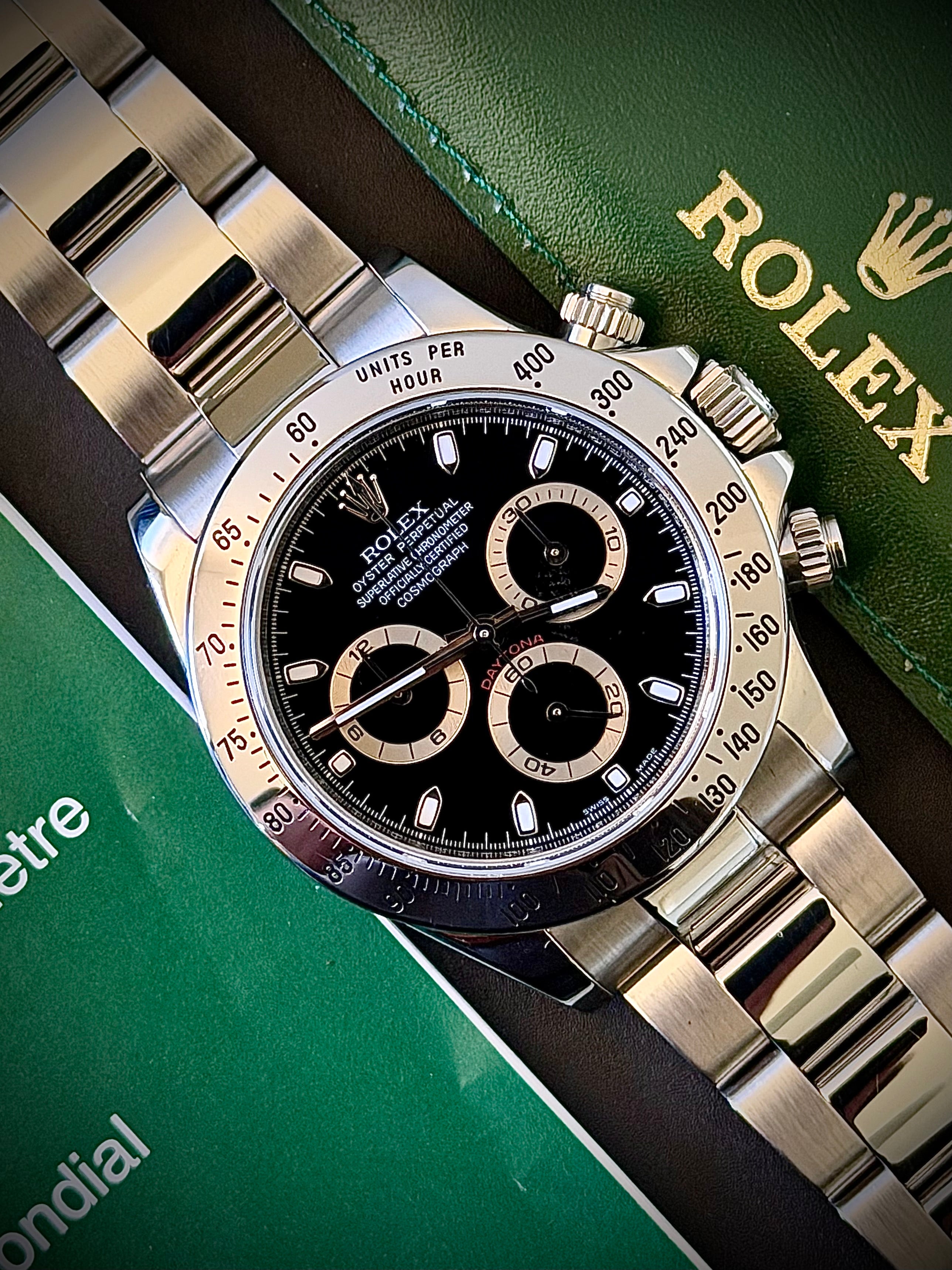 2009 ROLEX COSMOGRAPH DAYTONA, 116520, BLACK DIAL, BOX & PAPERS, INC GST