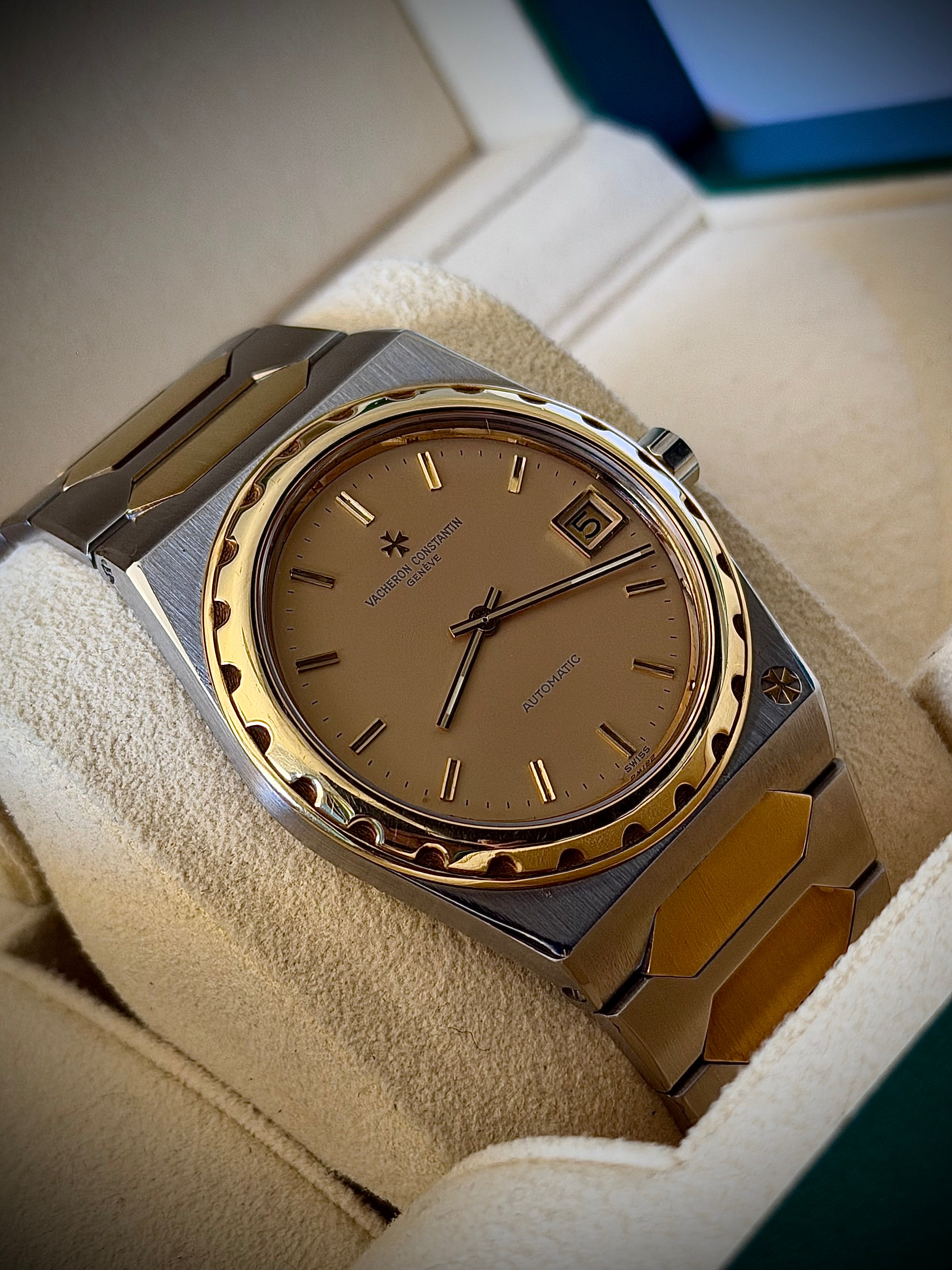 CIRCA 1982 VACHERON CONSTANTIN 222 JUMBO, 44018/411, TWO-TONE, CHAMPAGNE DIAL, LIMITED TO 100, WATCH & BOX, INC GST