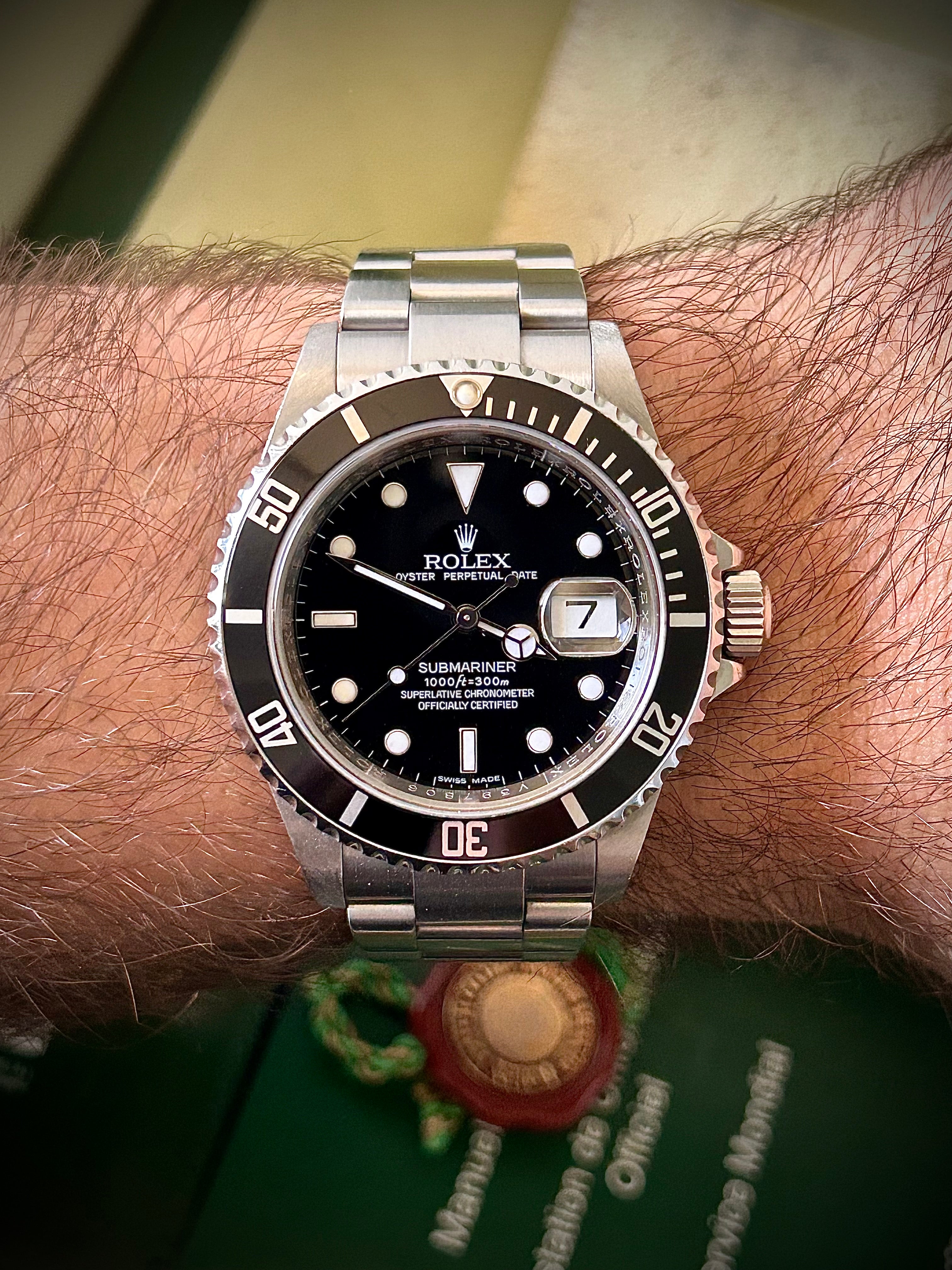 2009 ROLEX SUBMARINER DATE, 16610, FULL SET, INC GST