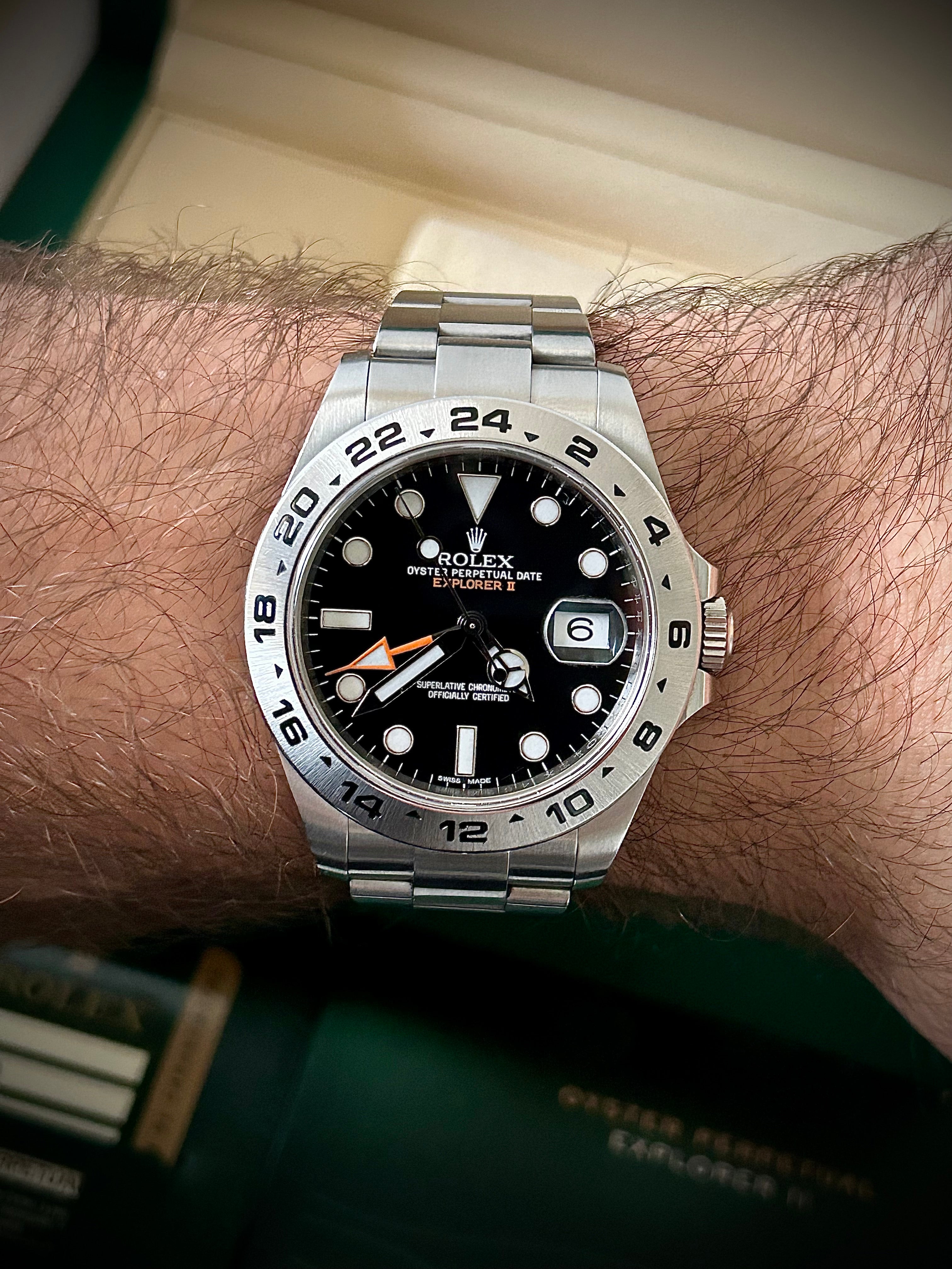 2016 ROLEX EXPLORER II, 216570, BOX AND PAPERS, INC GST