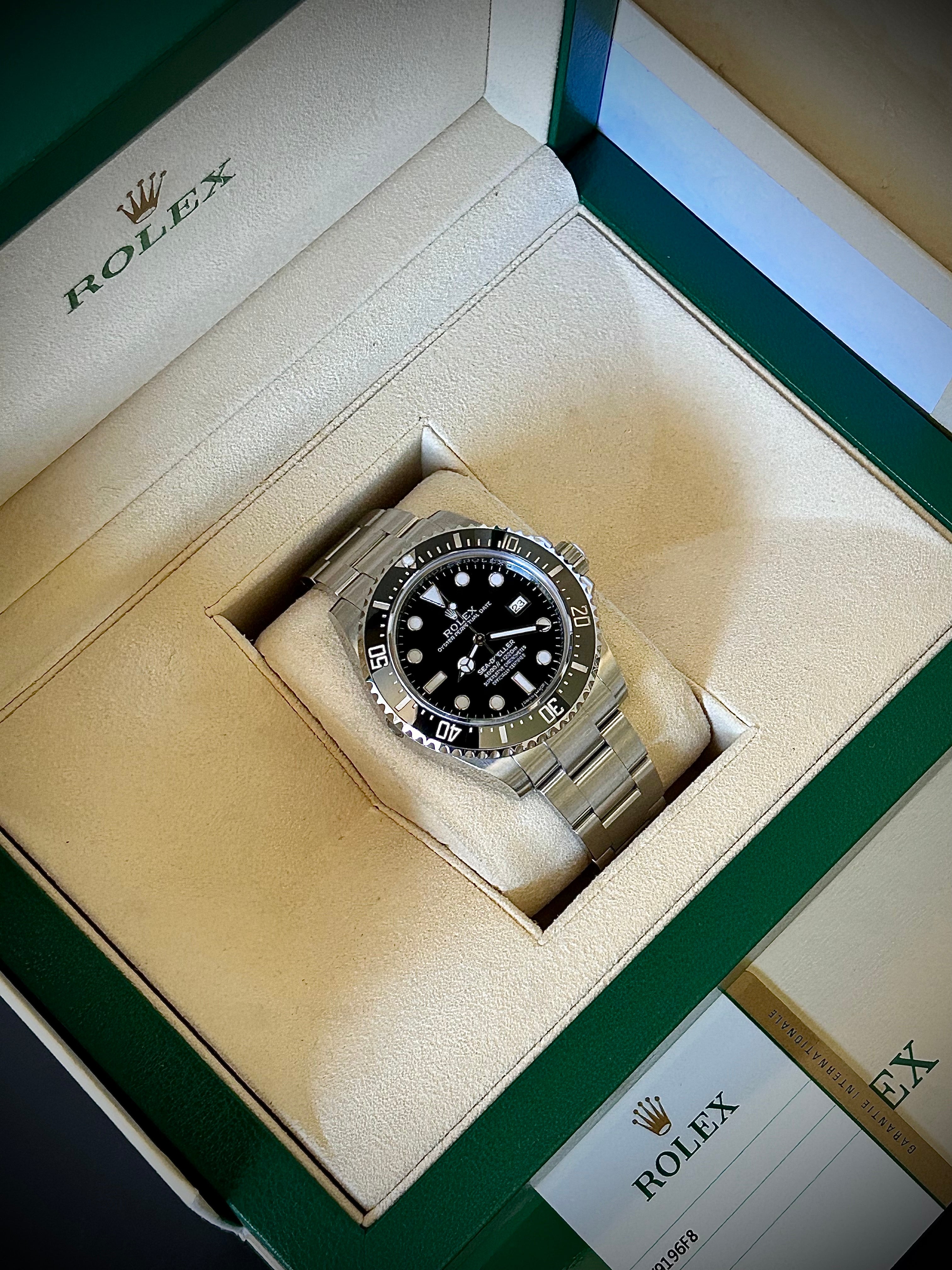 2016 ROLEX SEA-DWELLER 4000, 116600, BOX AND CARD, GST INC