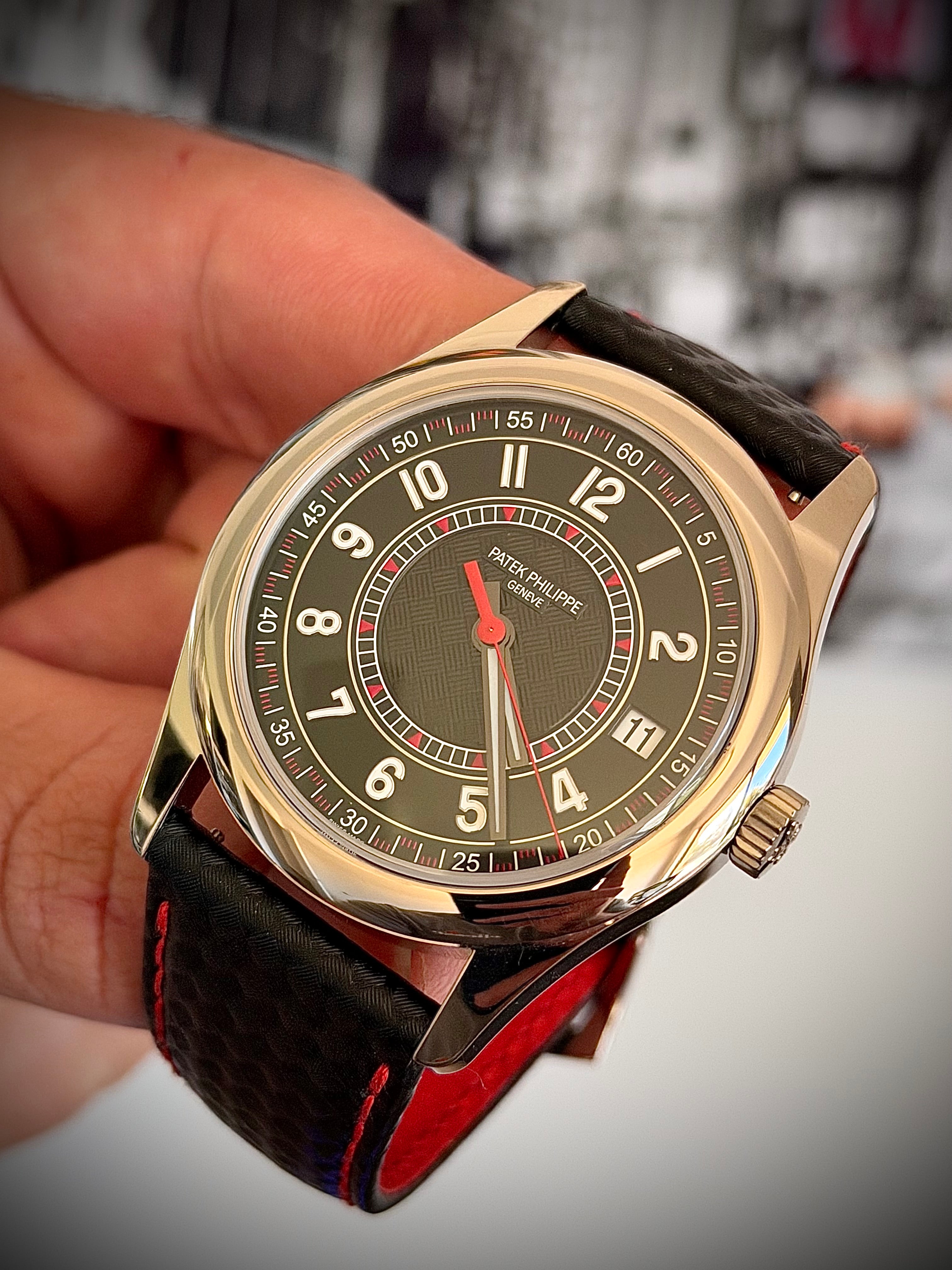 2025 PATEK PHILIPPE CALATRAVA 6007G, BLACK & RED, FULL SET, INC GST