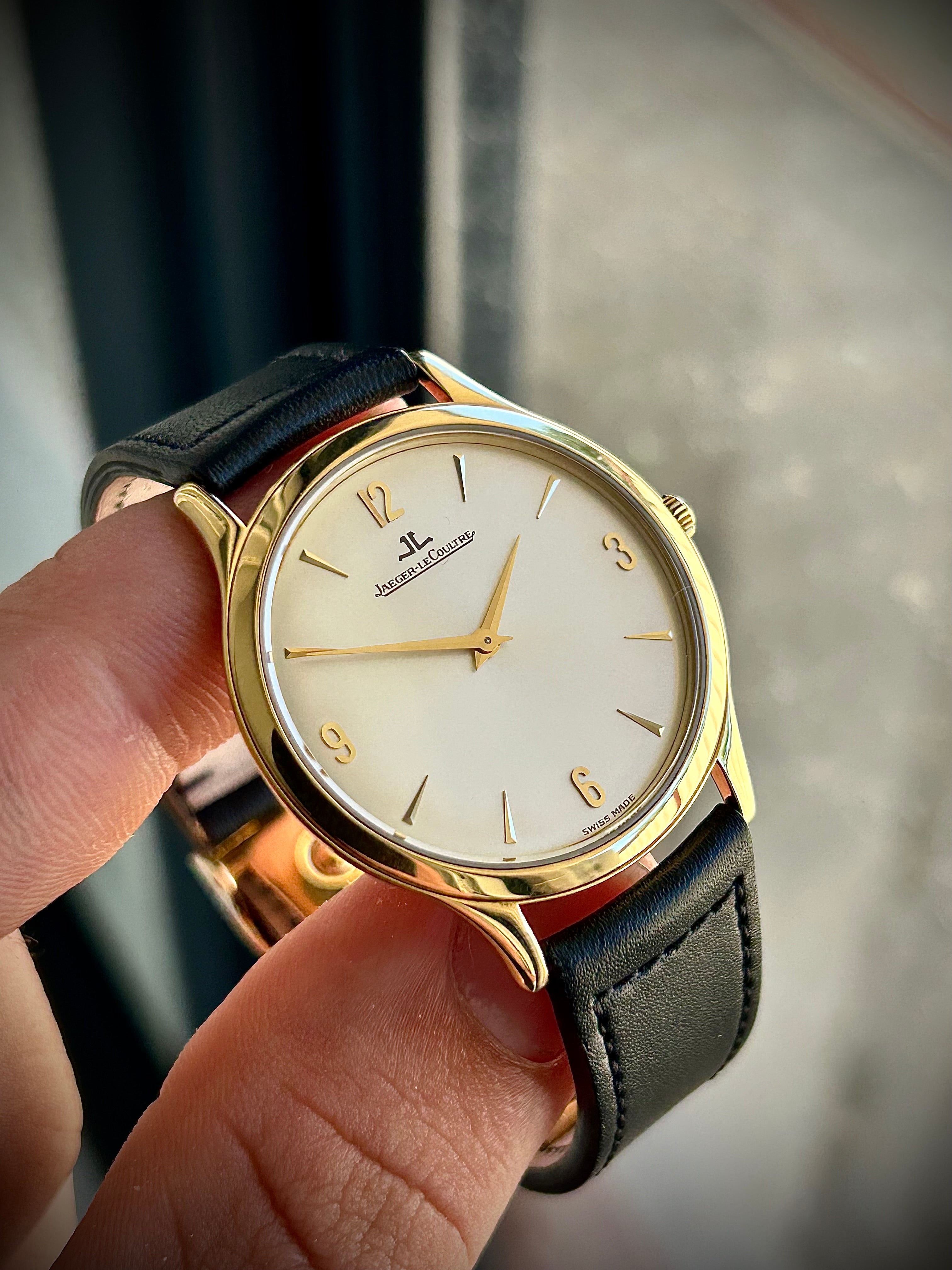 1997 JAEGER-LECOULTRE MASTER CONTROL, ULTRA THIN, 145.1.79, FULL SET, SERVICED, INC GST