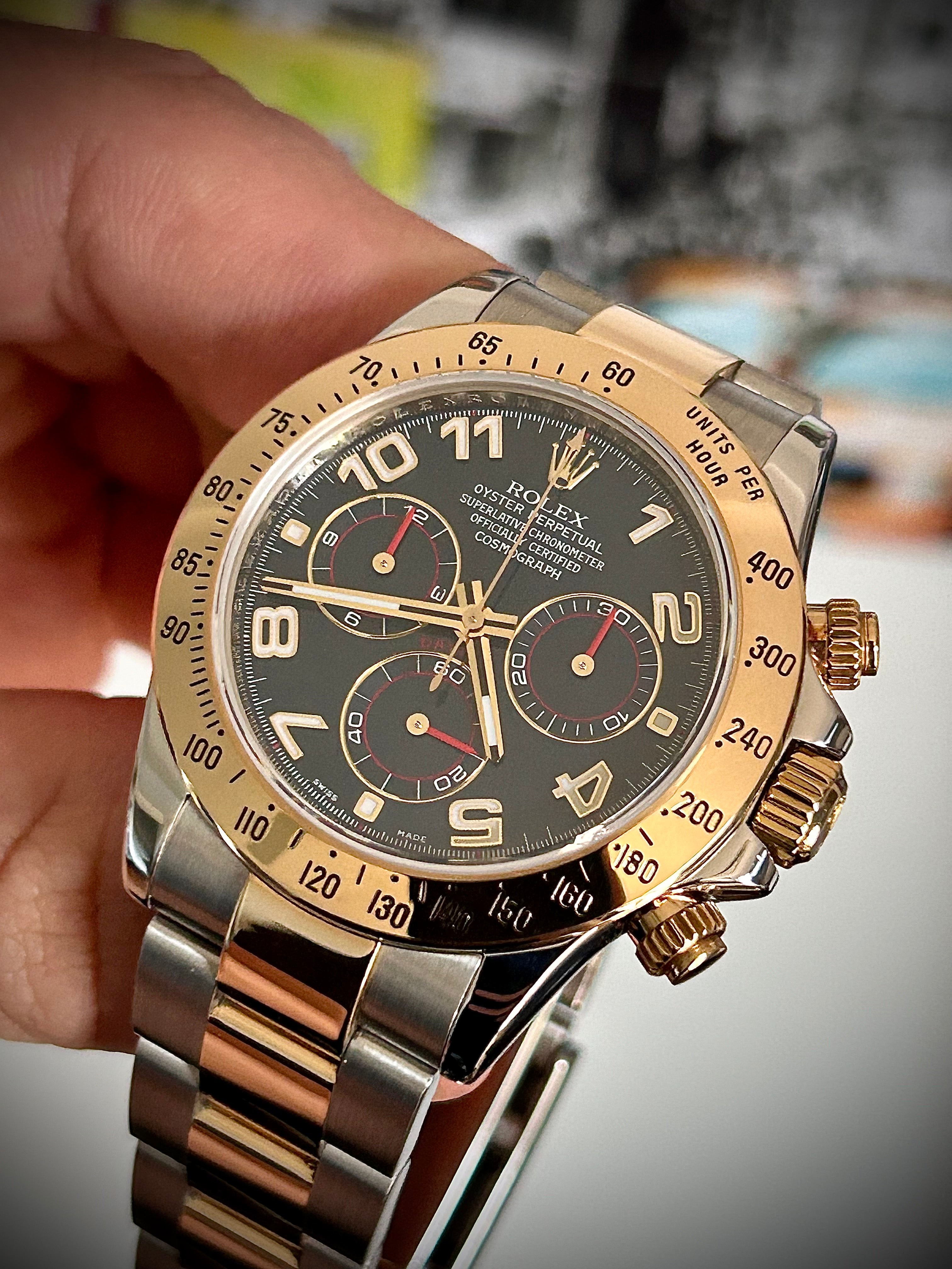 2009 ROLEX COSMOGRAPH DAYTONA, BLUE MASERATI DIAL 116523, FULL SET, INC GST