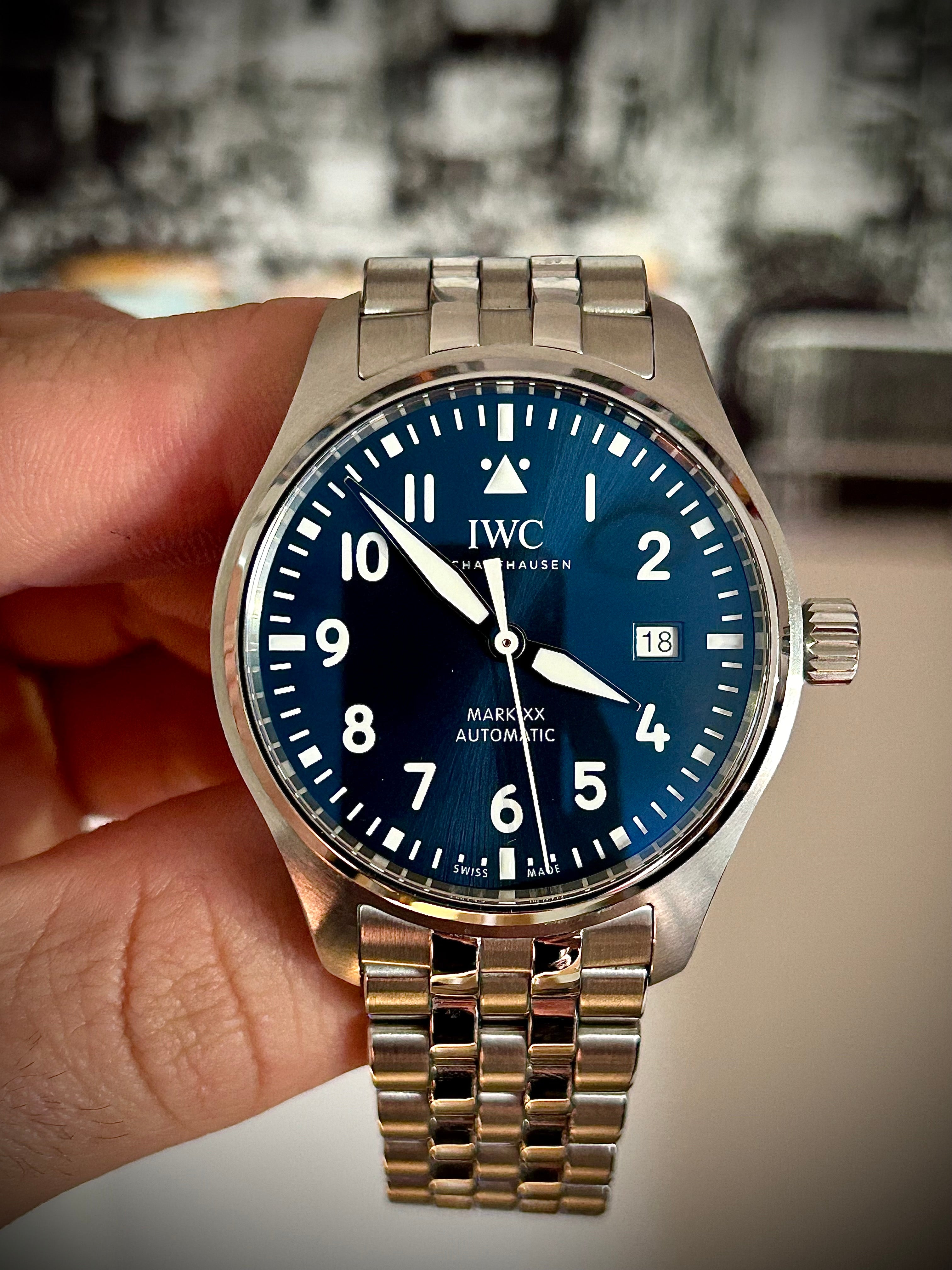 2024 IWC PILOT’S WATCH MARK XX, BLUE DIAL, IW328204, FULL SET, INC GST