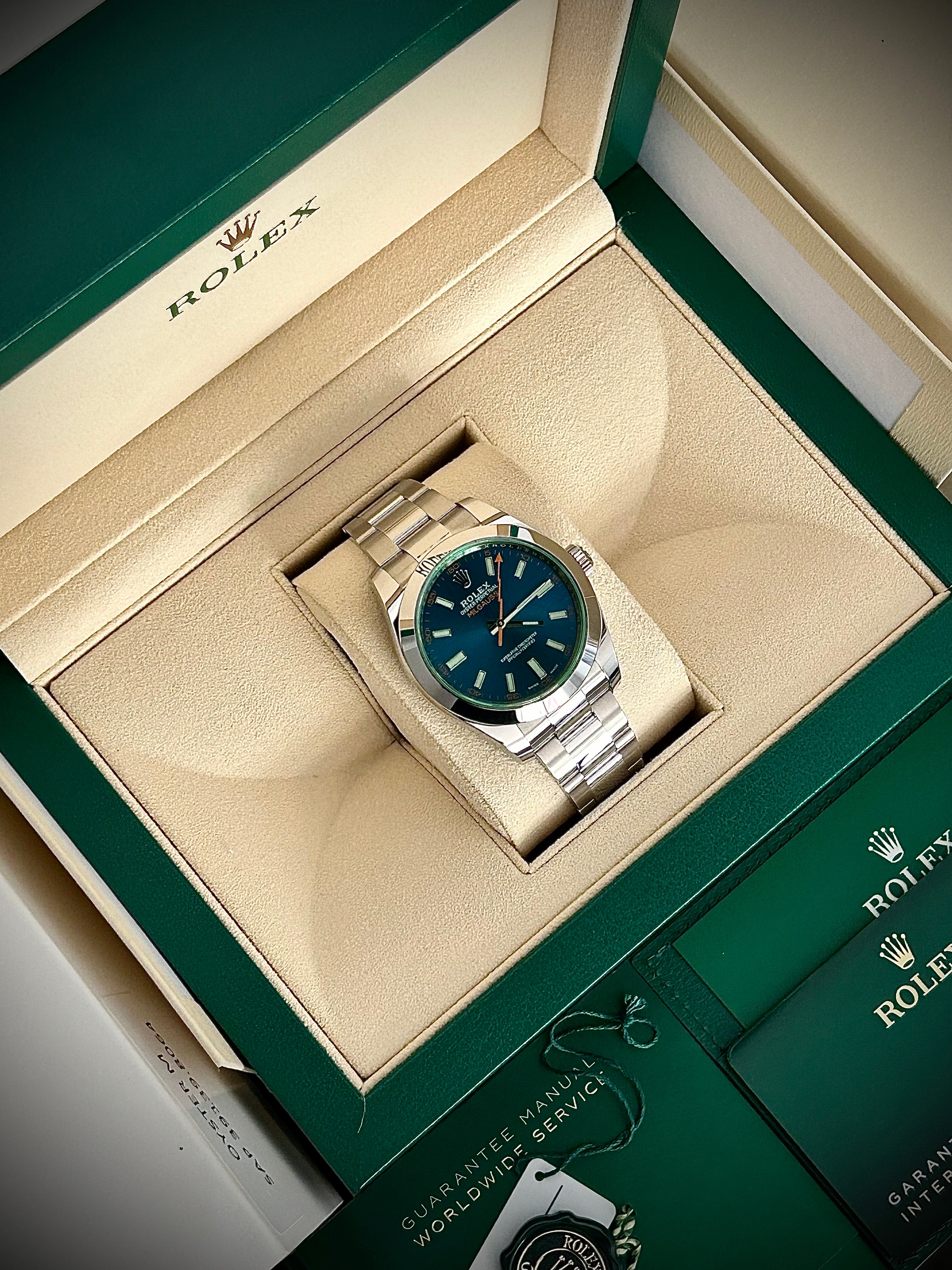 2023 ROLEX MILGAUSS, 116400GV, FULL SET, INC GST