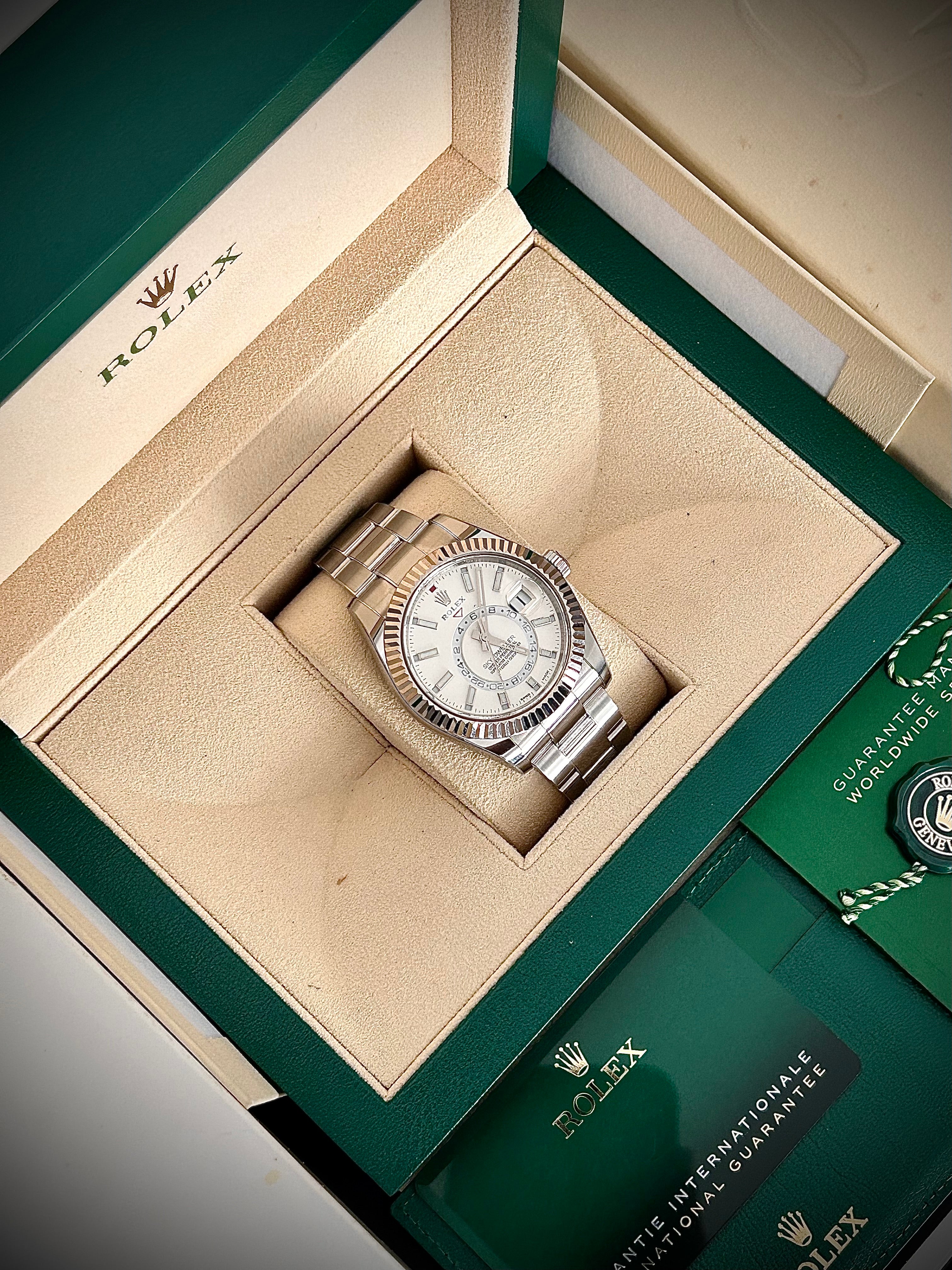 2020 ROLEX SKY DWELLER, WHITE DIAL, 326934, FULL SET, INC GST