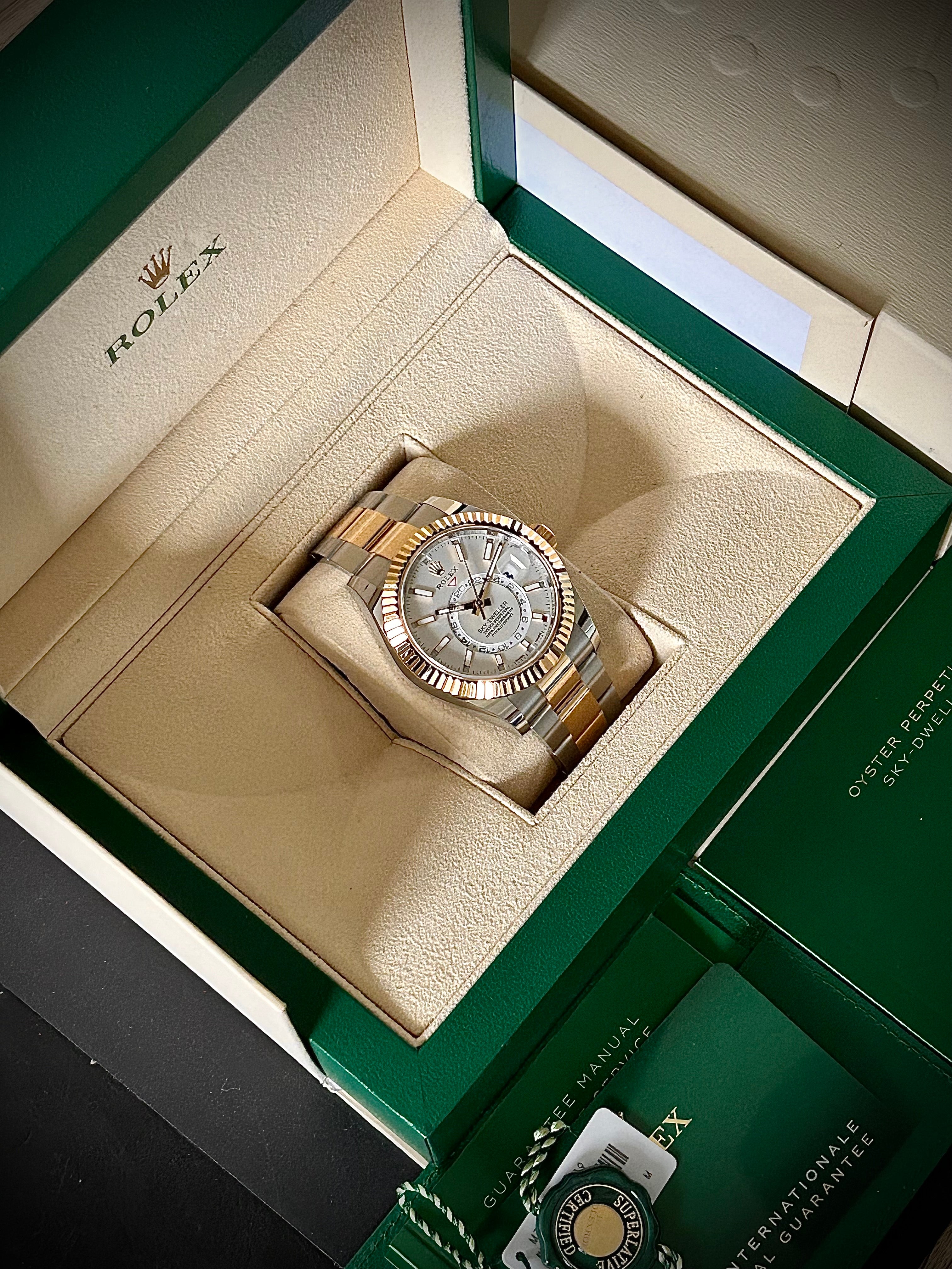 2021 ROLEX SKY DWELLER, TWO TONE, 326933, FULL SET, INC GST