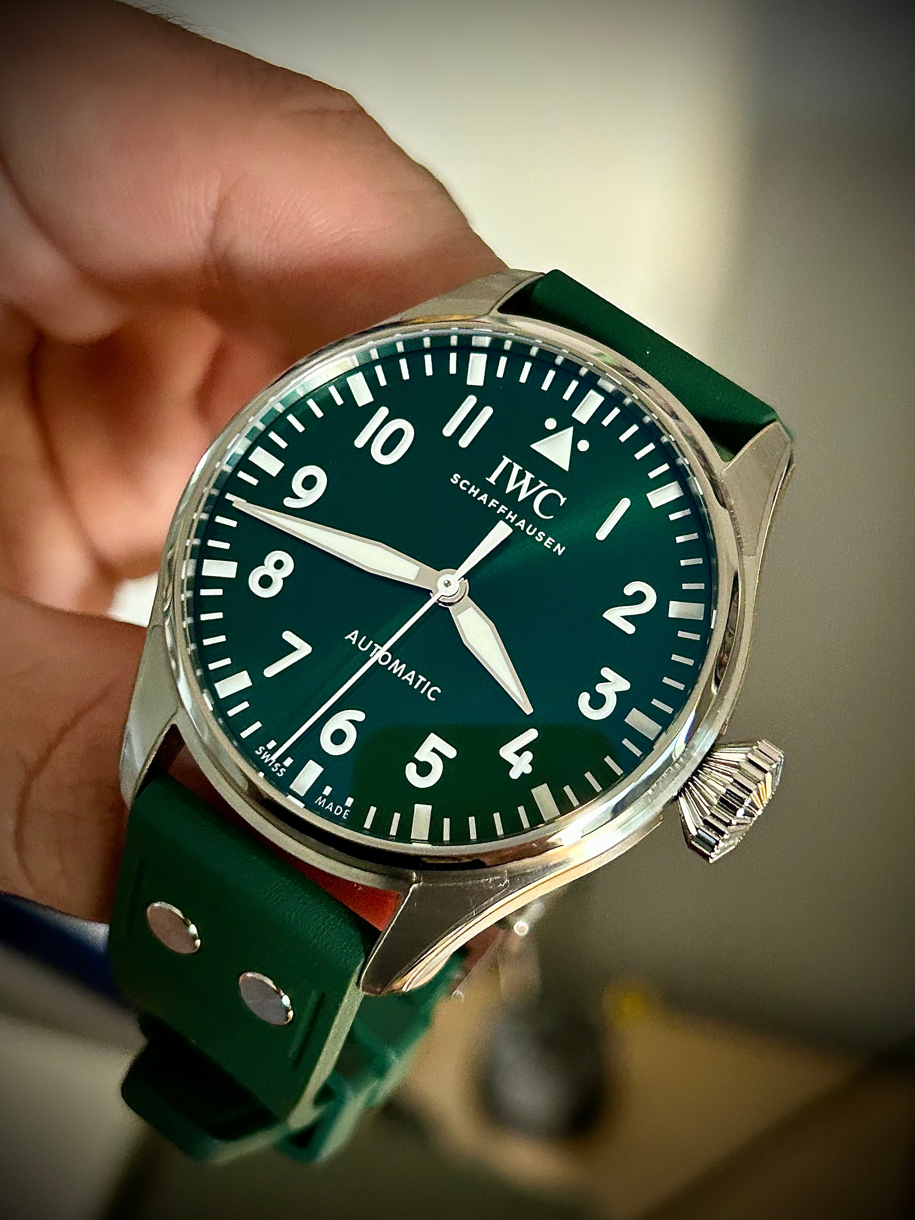 2022 IWC BIG PILOTS WATCH 43, GREEN DIAL, IW329306, FULL SET, INC GST