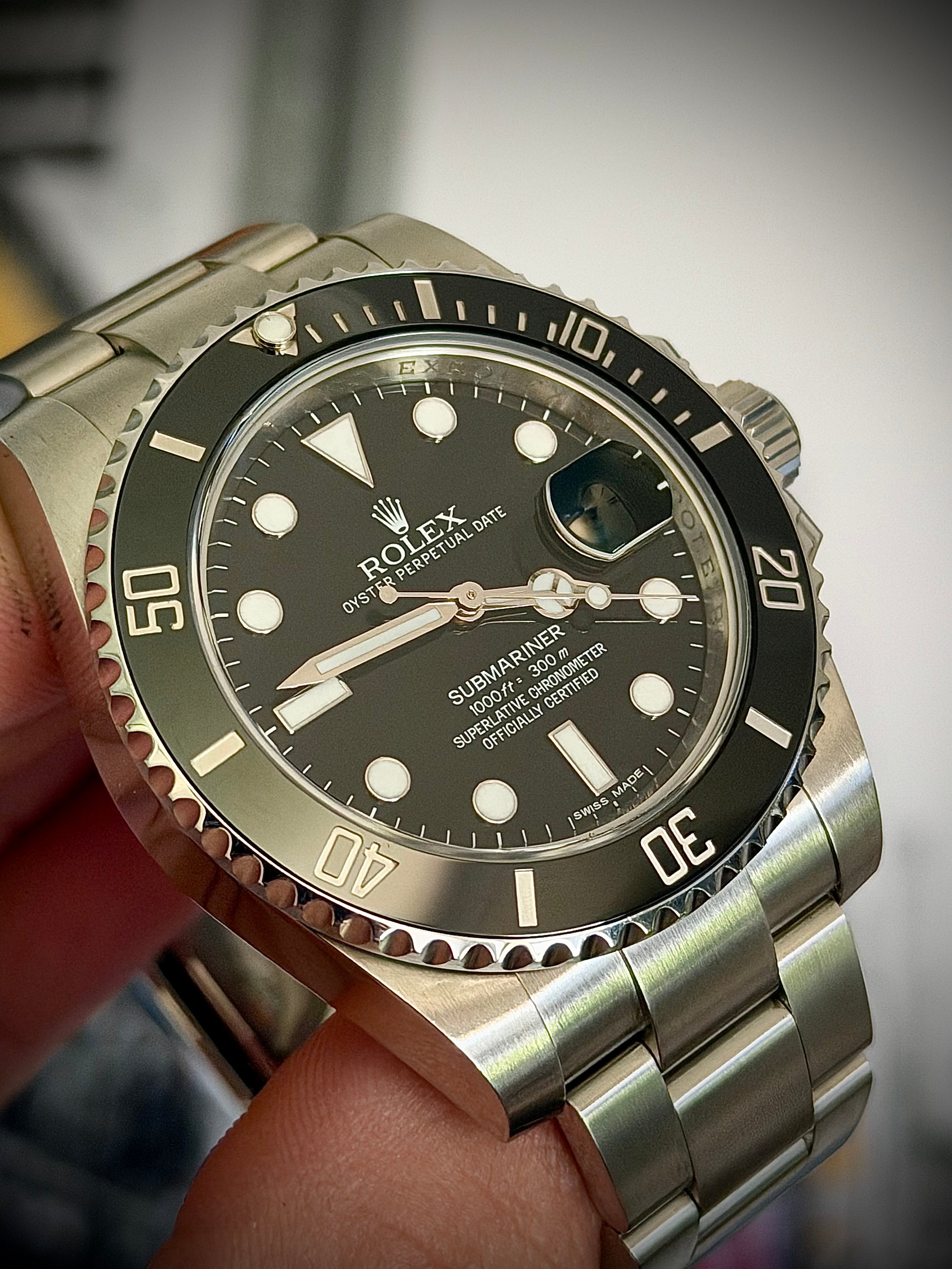 2014 ROLEX SUBMARINER DATE, 116610LN, ONE OWNER, FULL SET, LOCAL STOCK, INC GST