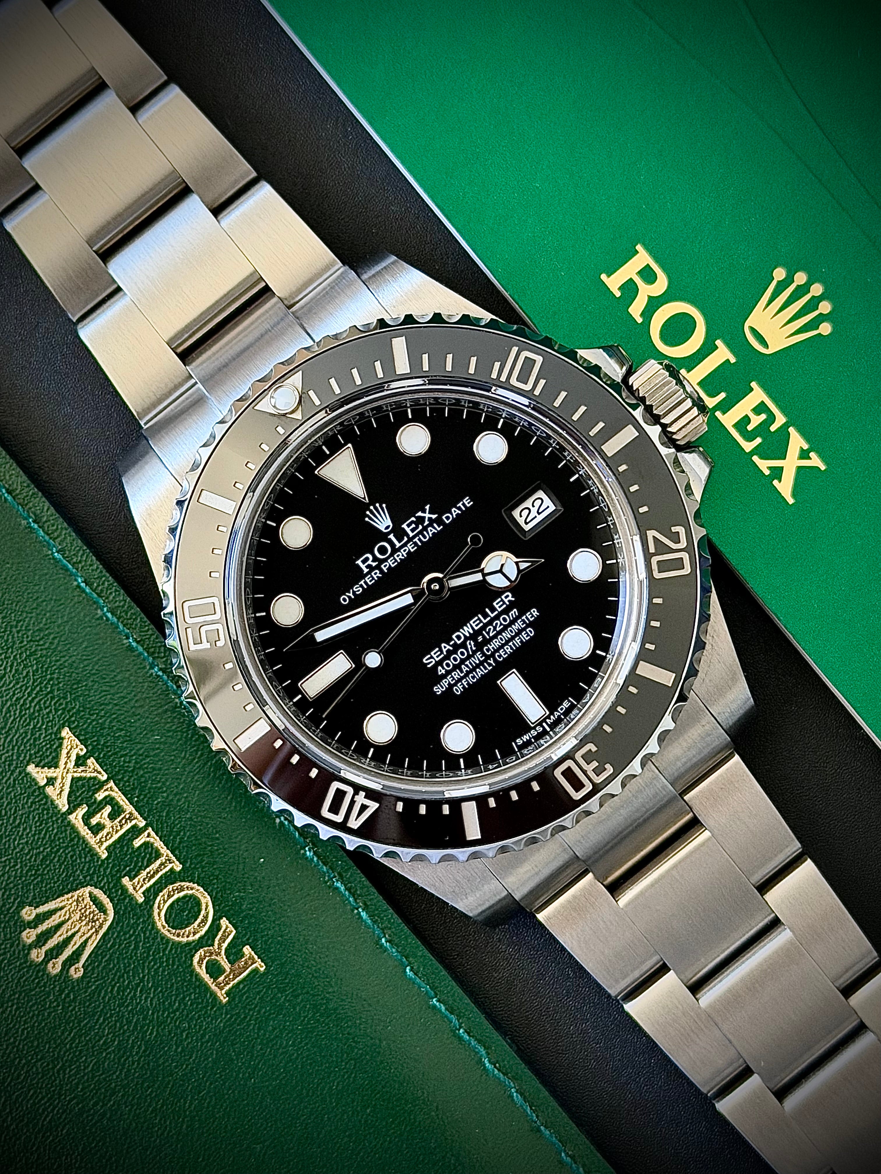 2014 ROLEX SEA-DWELLER 4000, 116600, FULL SET, WITH RSC, INC GST