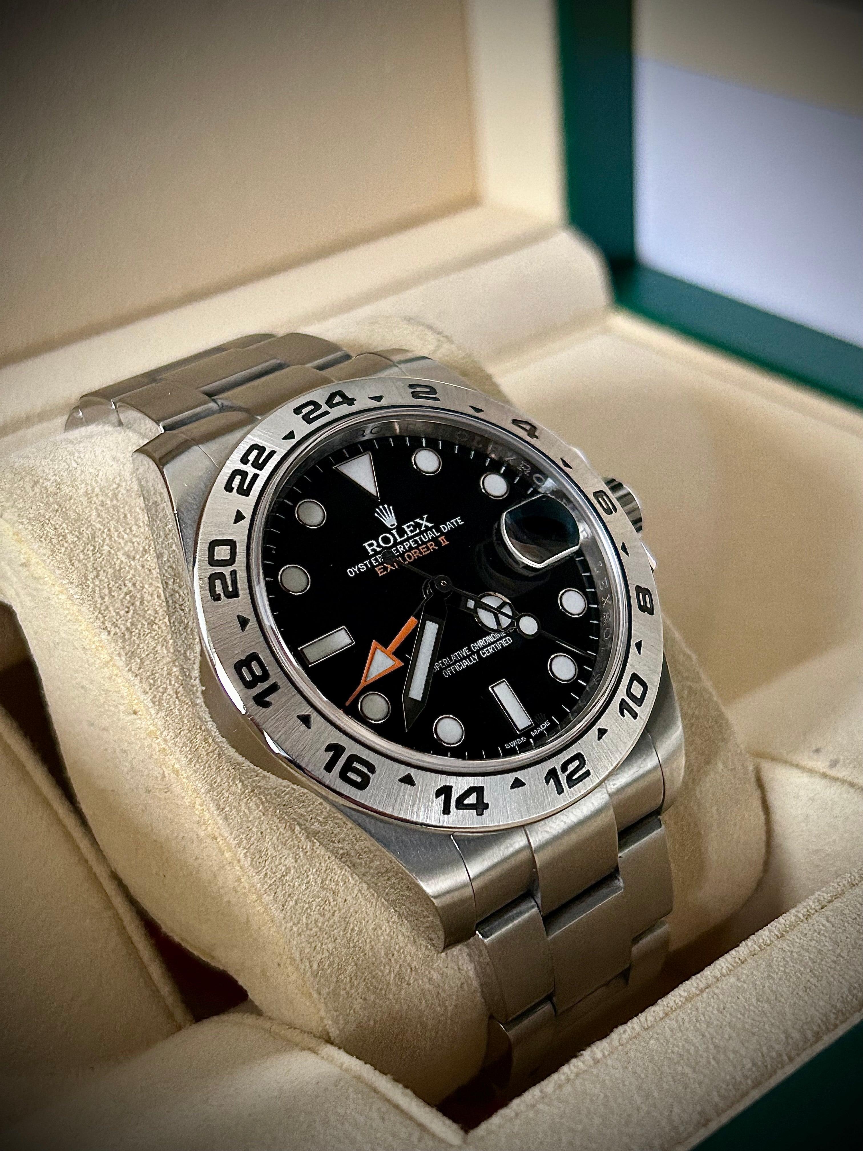 2016 ROLEX EXPLORER II, 216570, BOX AND PAPERS, INC GST