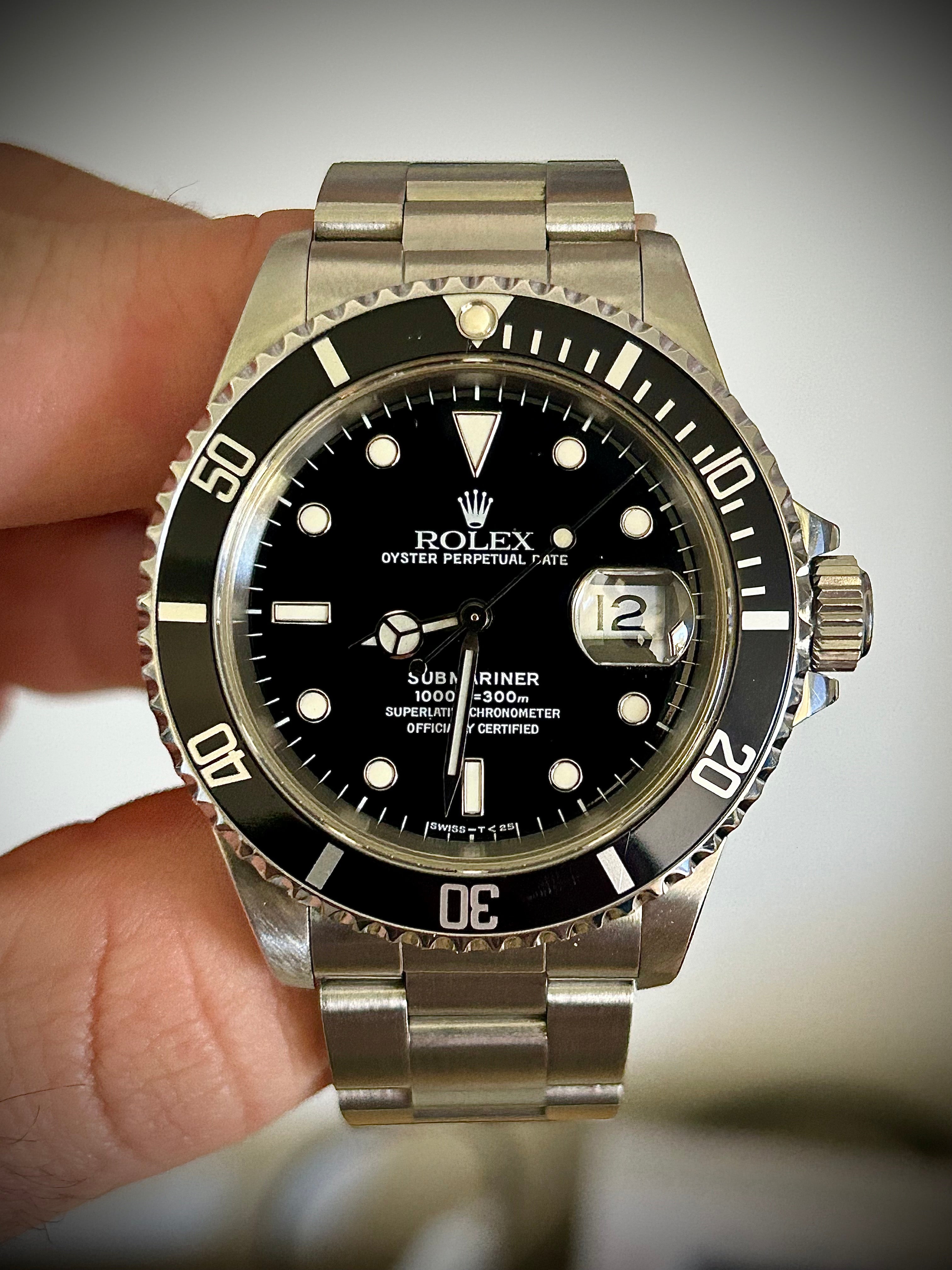 1993 ROLEX SUBMARINER DATE, 16610, BOX AND PAPERS, INC GST