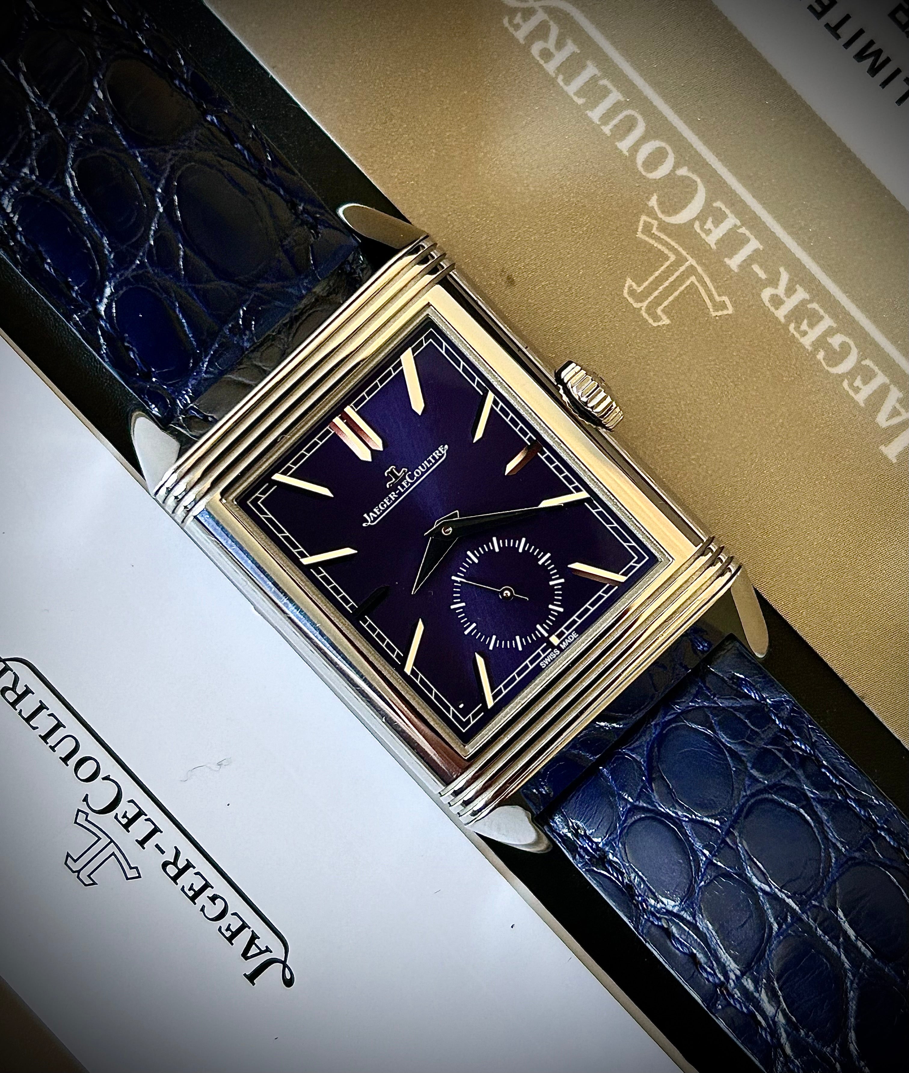 2020 JAEGER-LECOULTRE REVERSO TRIBUTE DUO FACE, Q3988482, FULL SET, INC GST