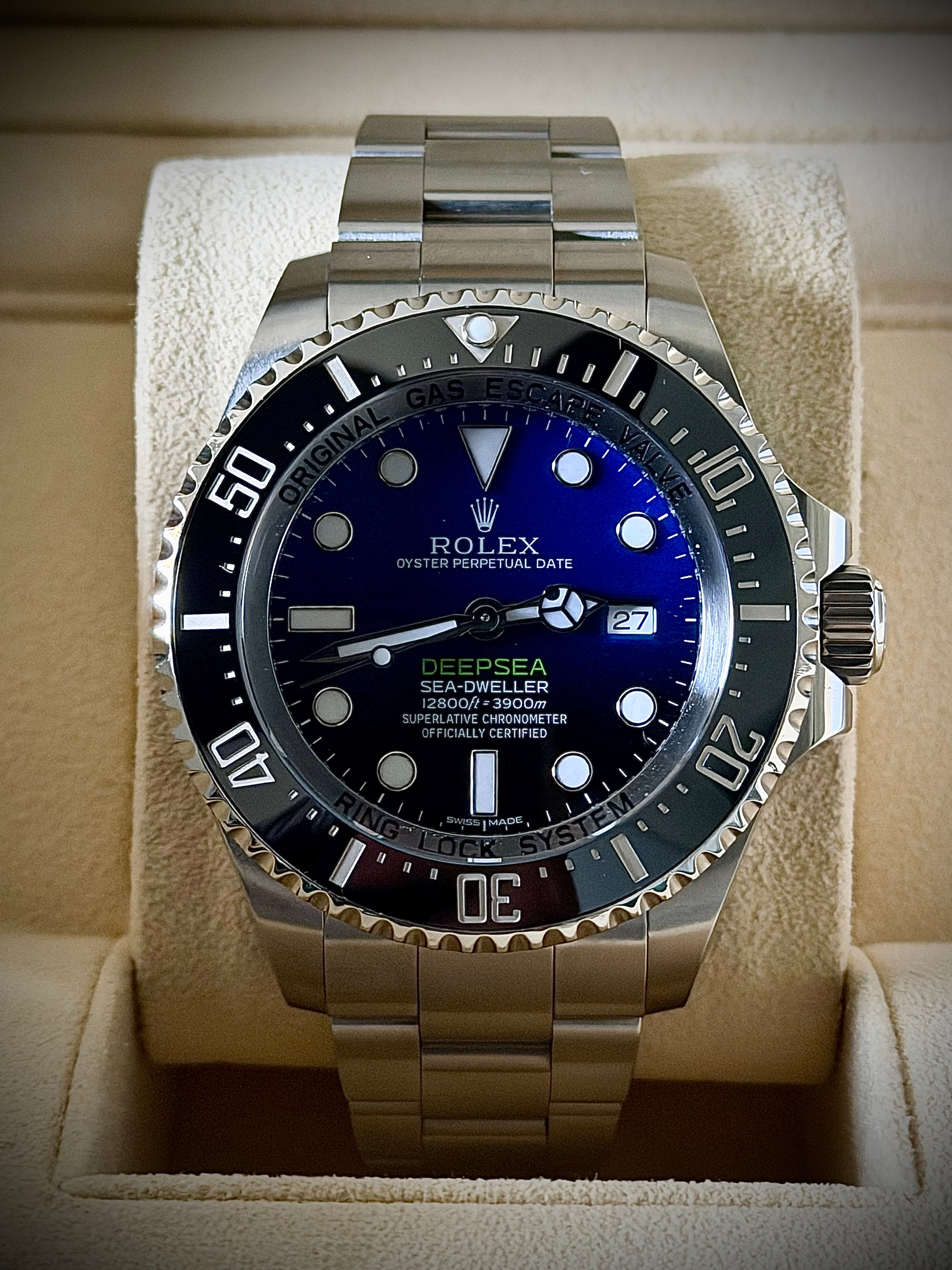 2017 ROLEX SEA-DWELLER DEEPSEA “JAMES CAMERON”, 116660, BOX AND PAPERS, INC GST