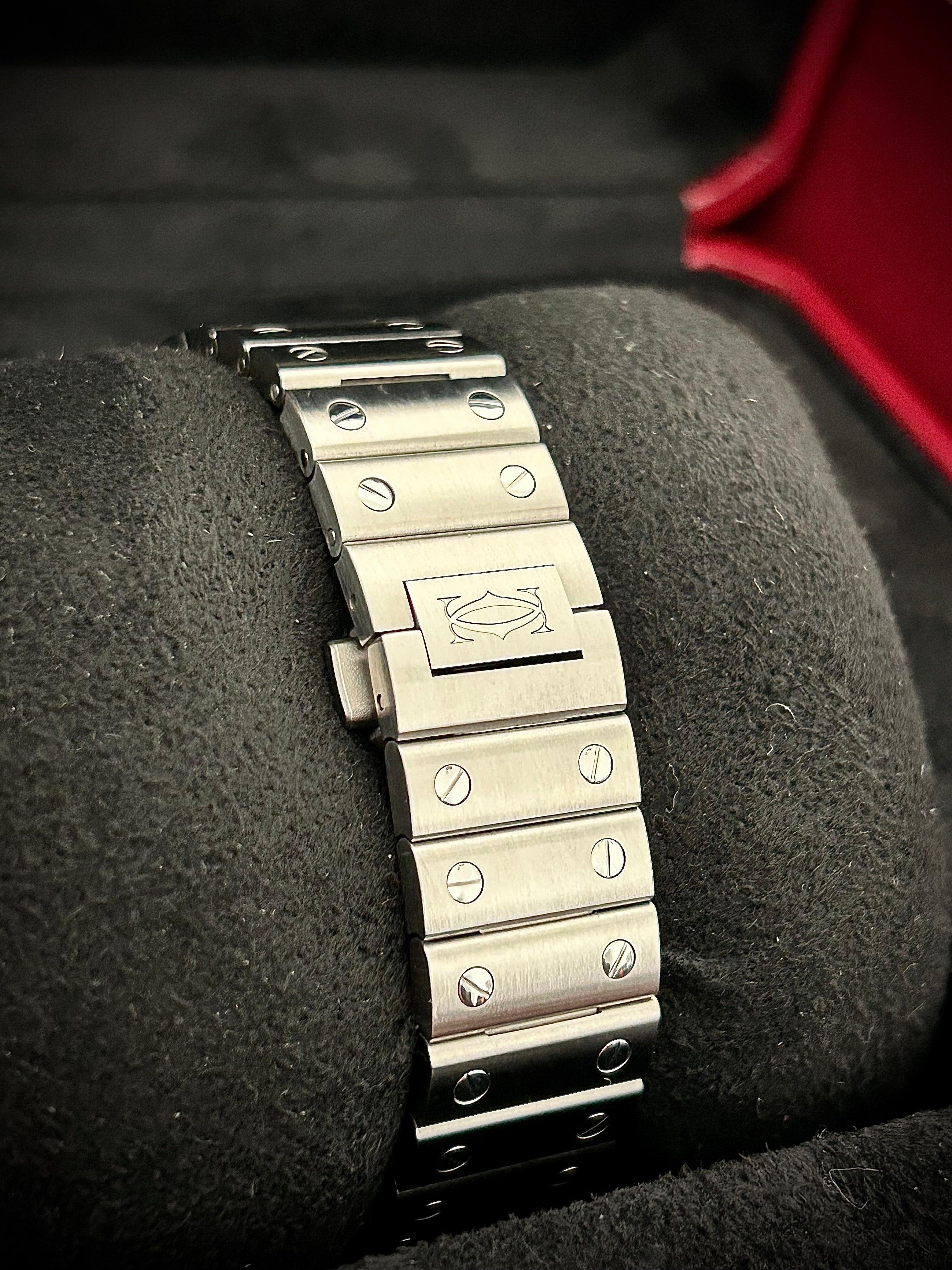 2024 CARTIER SANTOS DE CARTIER MEDIUM, WSSA0029, FULL SET, INC GST