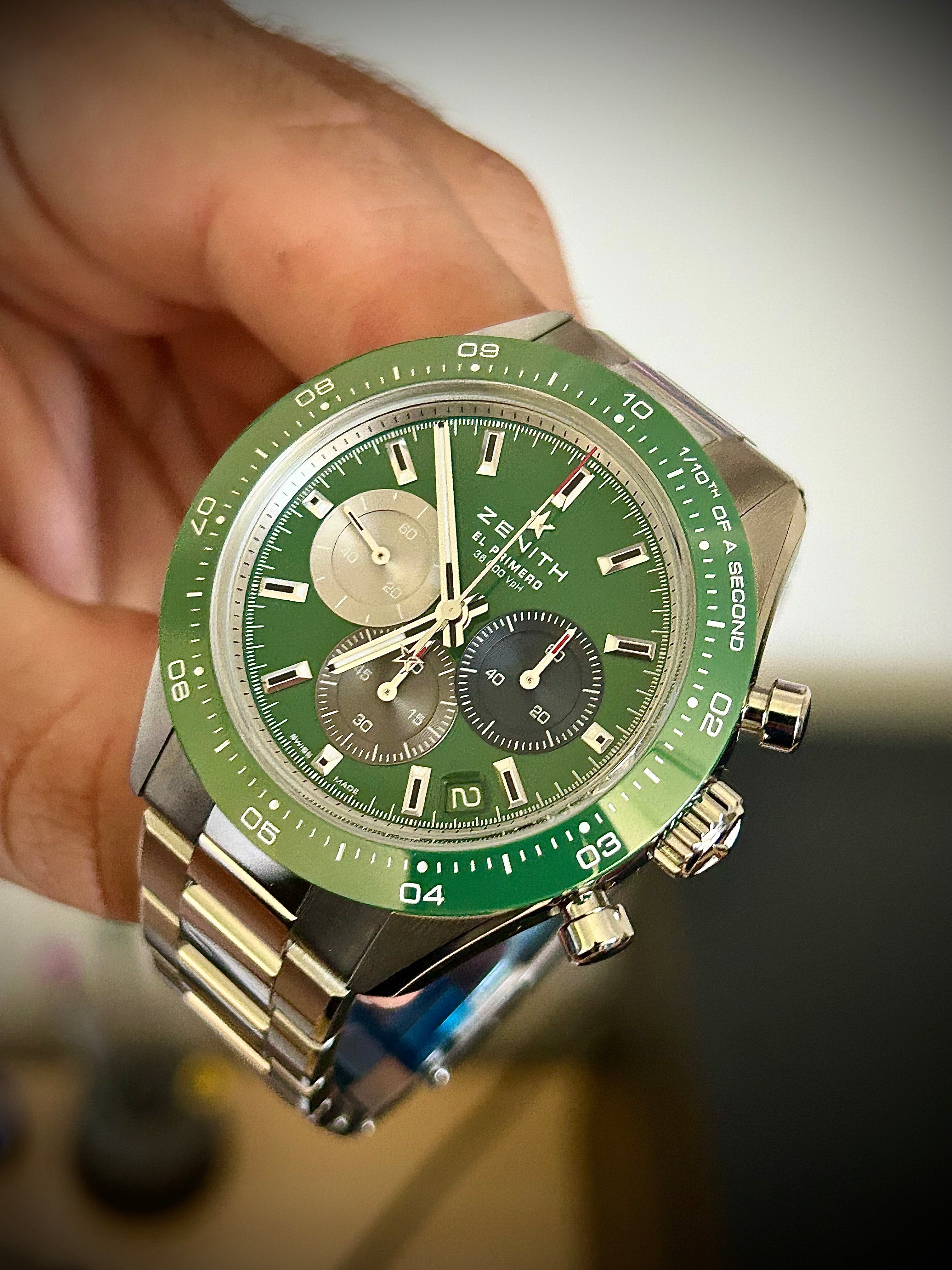 2024 ZENITH CHRONOMASTER SPORT GREEN, FULL SET, INC GST