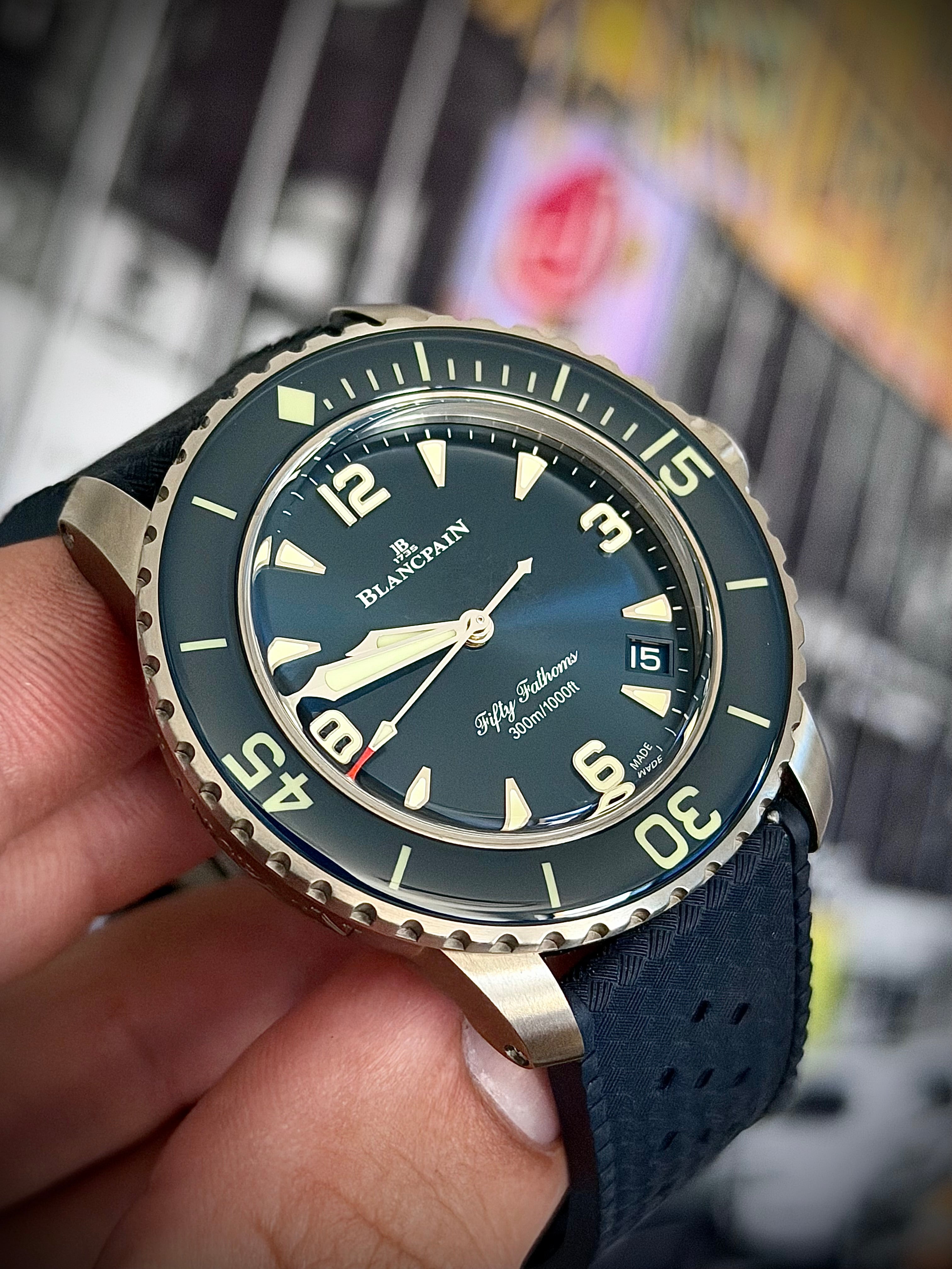 2025 BLANCPAIN FIFTY FATHOMS AUTOMATIQUE, 5010-12B40-O64B, BLUE DIAL, FULL SET, INC GST