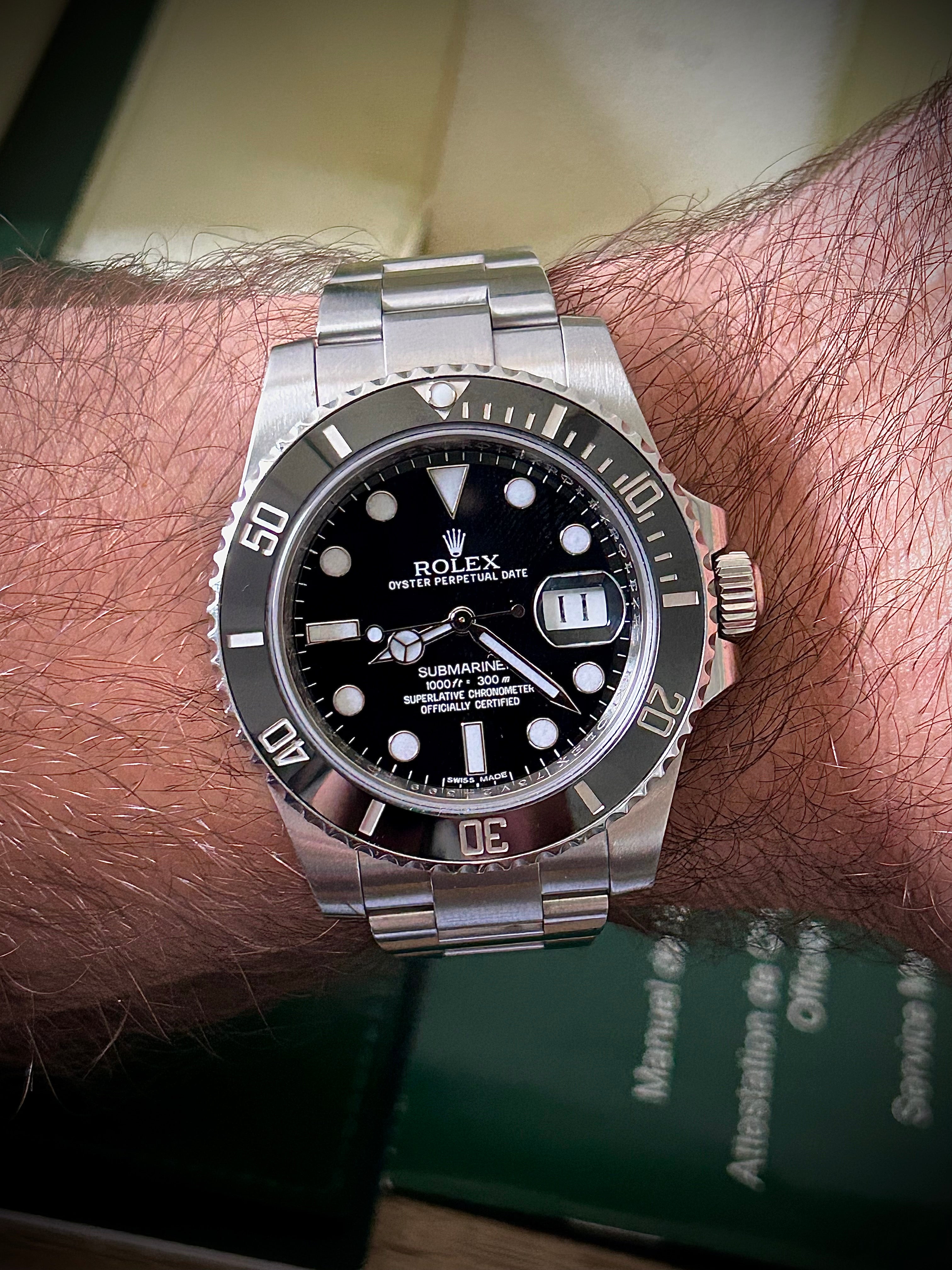 2012 ROLEX SUBMARINER DATE 116610LN, FULLY SERVICED, BOX AND PAPERS, INC GST