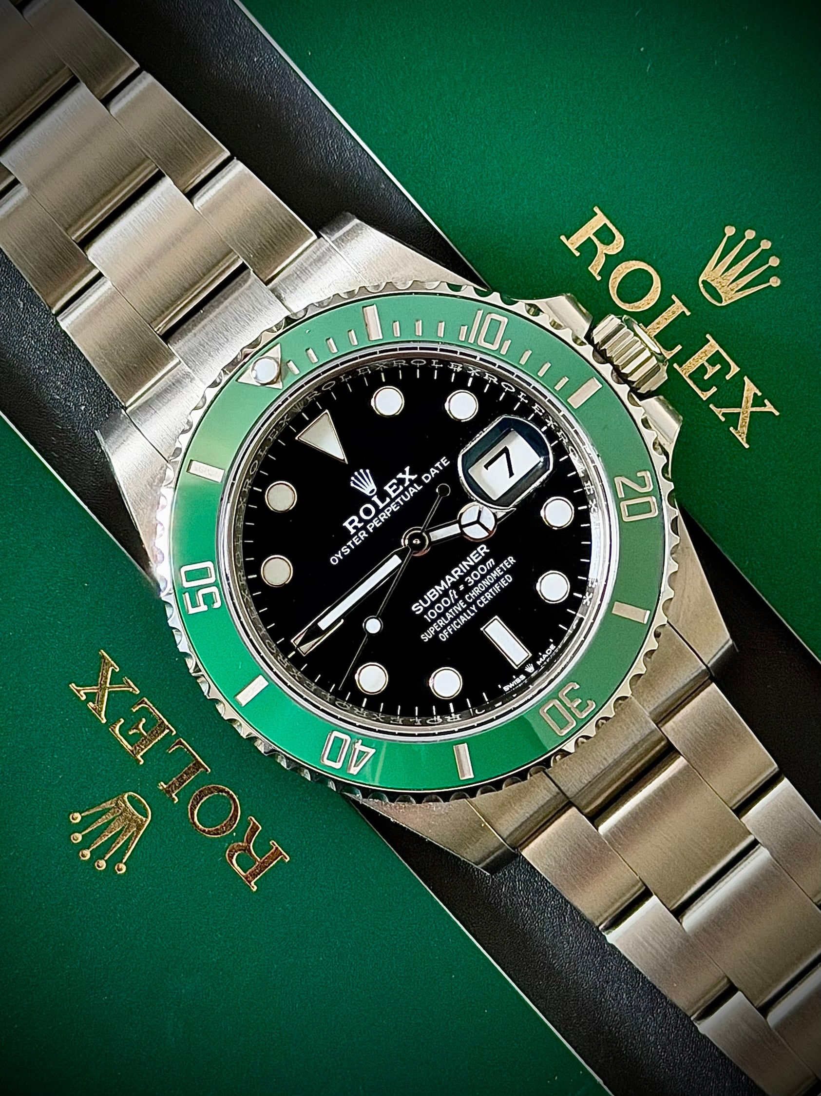 2022 ROLEX SUBMARINER DATE “STARBUCKS”, 126610LV, BRAND NEW, FULLY FACTORY STICKERED, FULL SET, INC GST