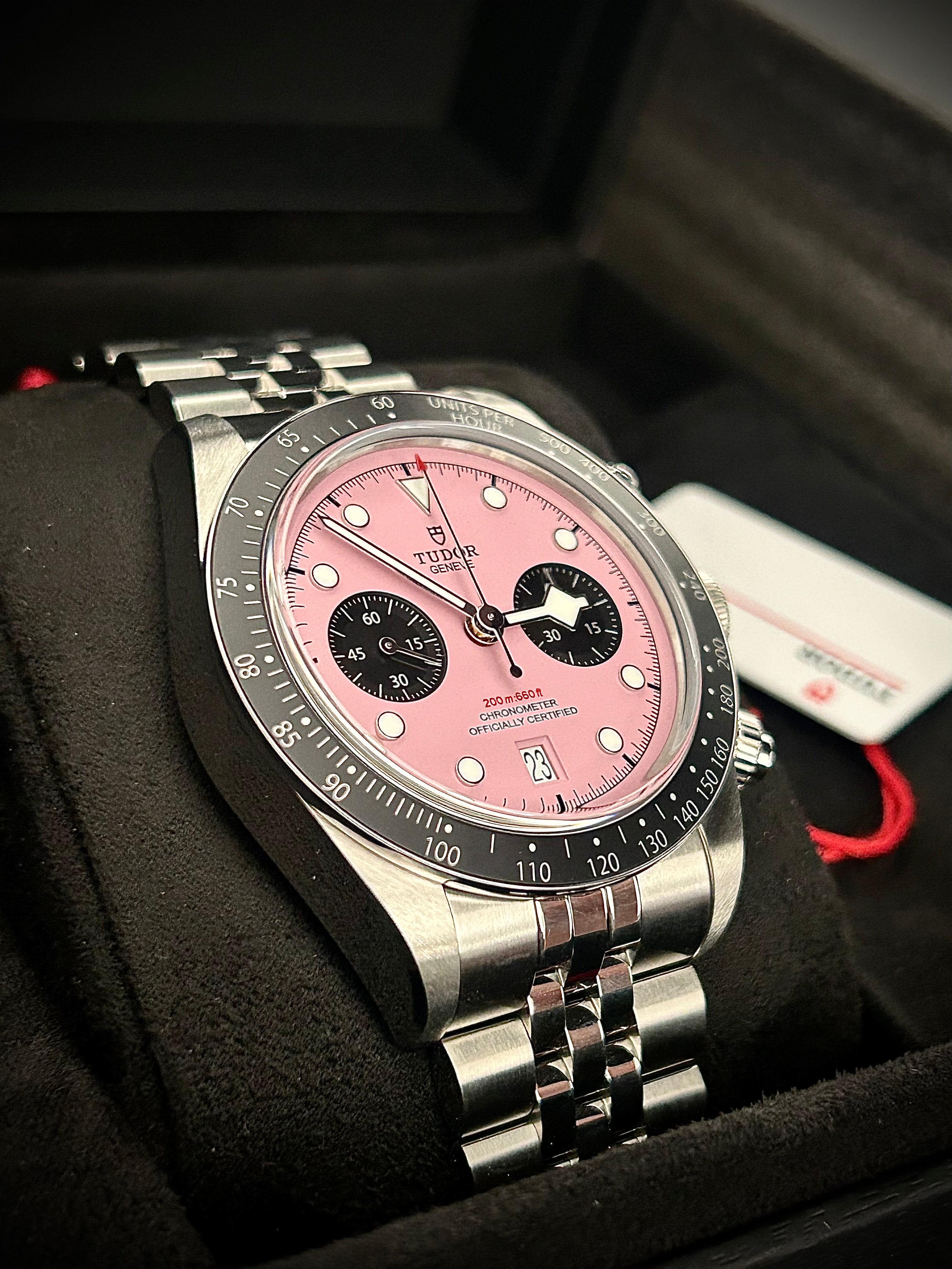 2024 TUDOR BLACK CHRONO PINK
INTER MIAMI EDITION, FULL SET, INC GST