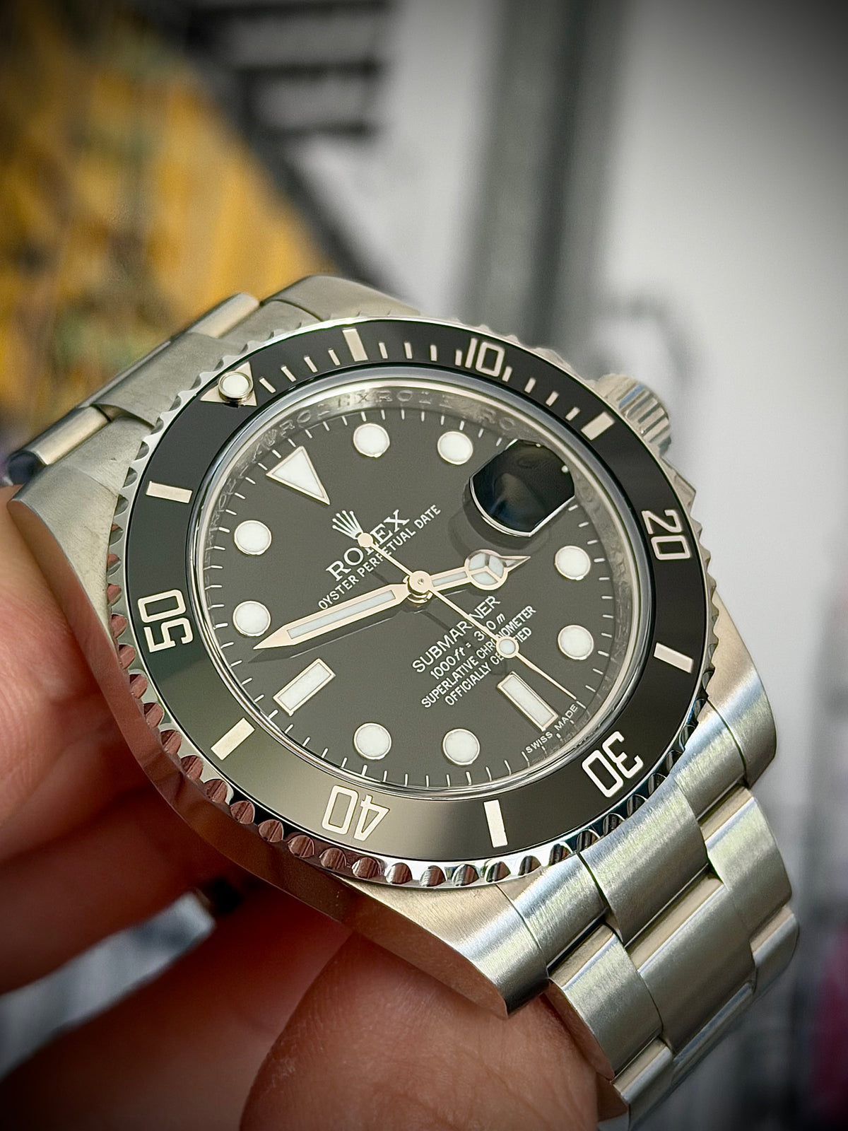 2011 ROLEX SUBMARINER DATE, 116610LN, LIKE NEW UNPOLISHED, ONE OWNER, FULL SET, INC GST