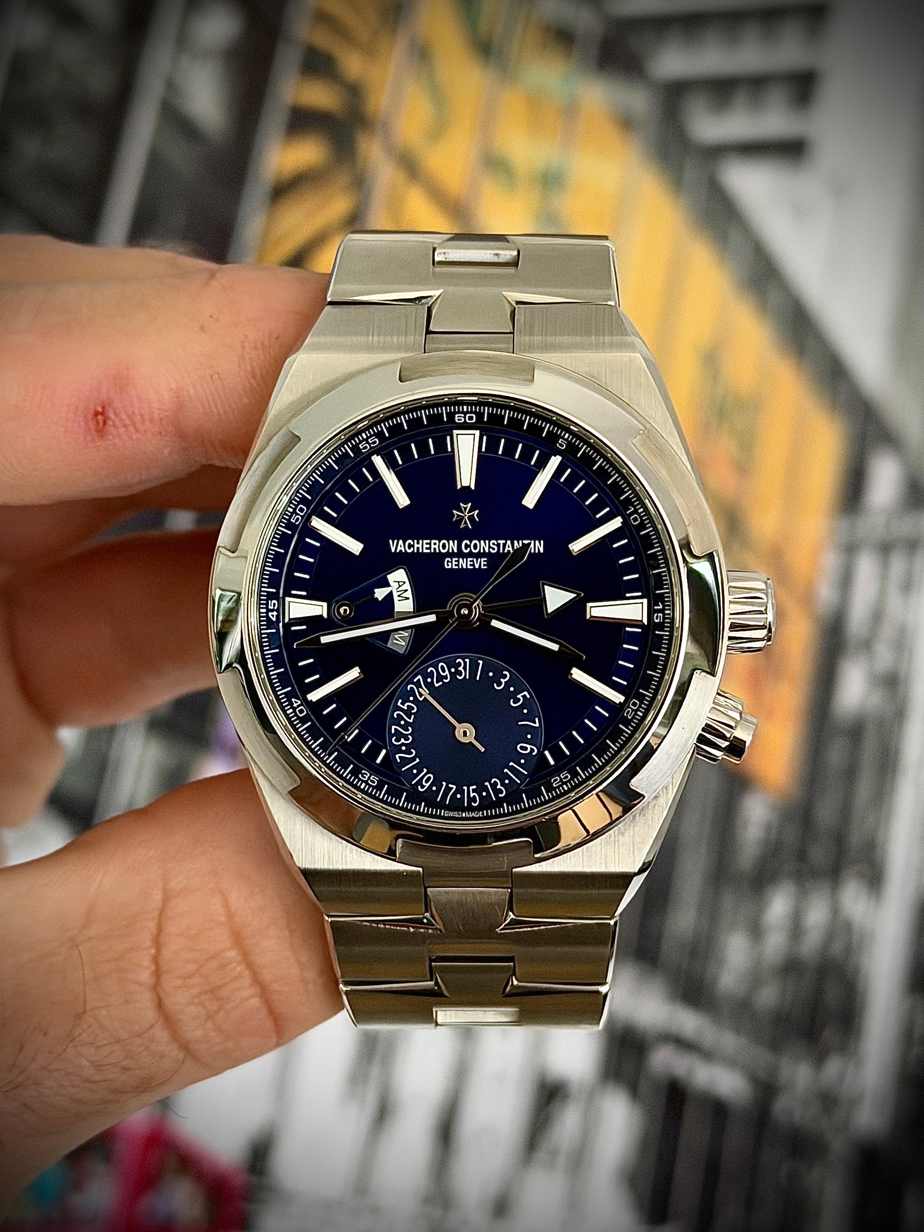 2020 VACHERON CONSTANTIN OVERSEAS DUAL TIME, BLUE DIAL, 7900V/110A-B546, FULL SET, INC GST