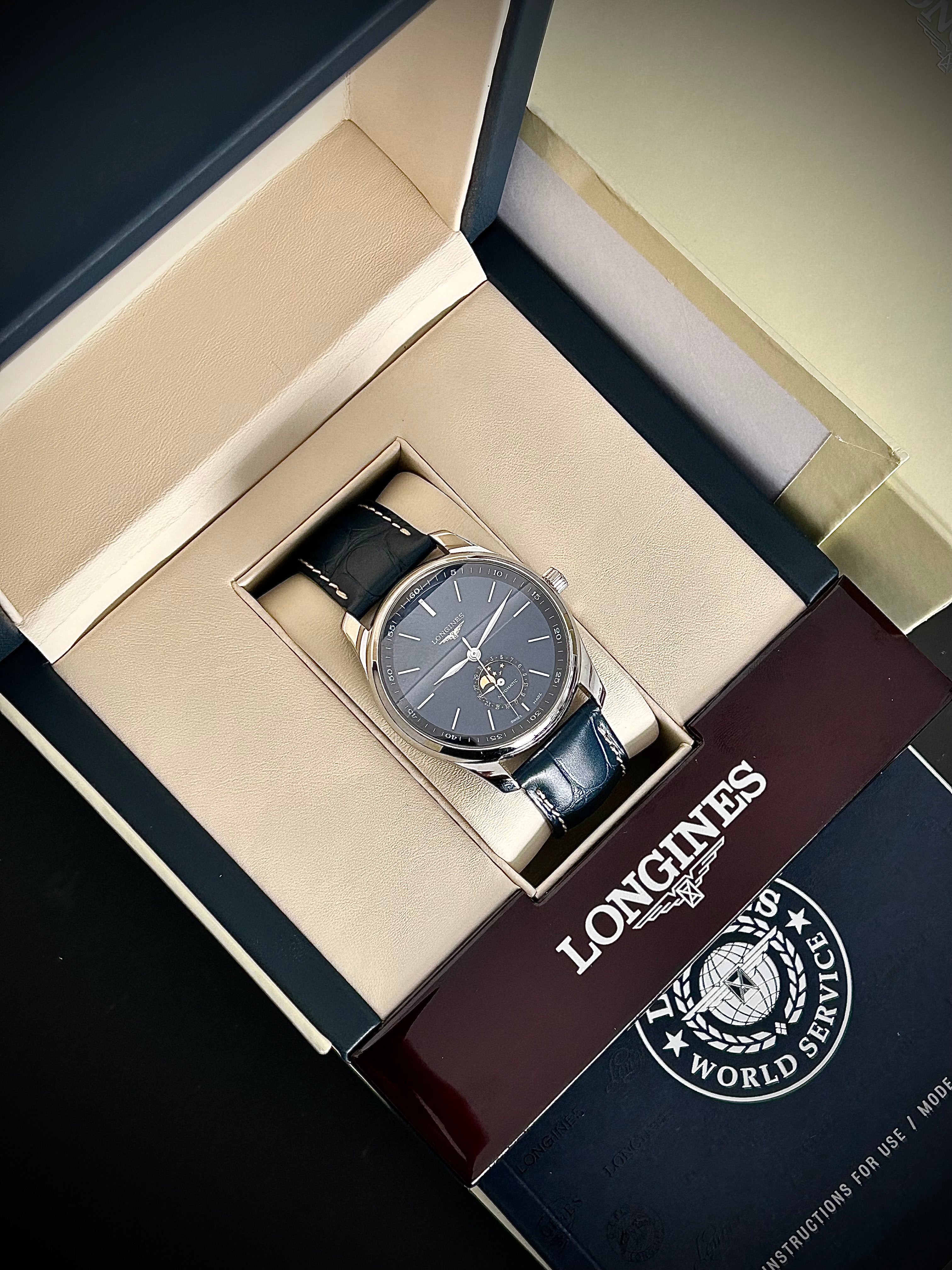 2021 LONGINES MASTER COLLECTION MOONPHASE, FULL SET, INC GST
