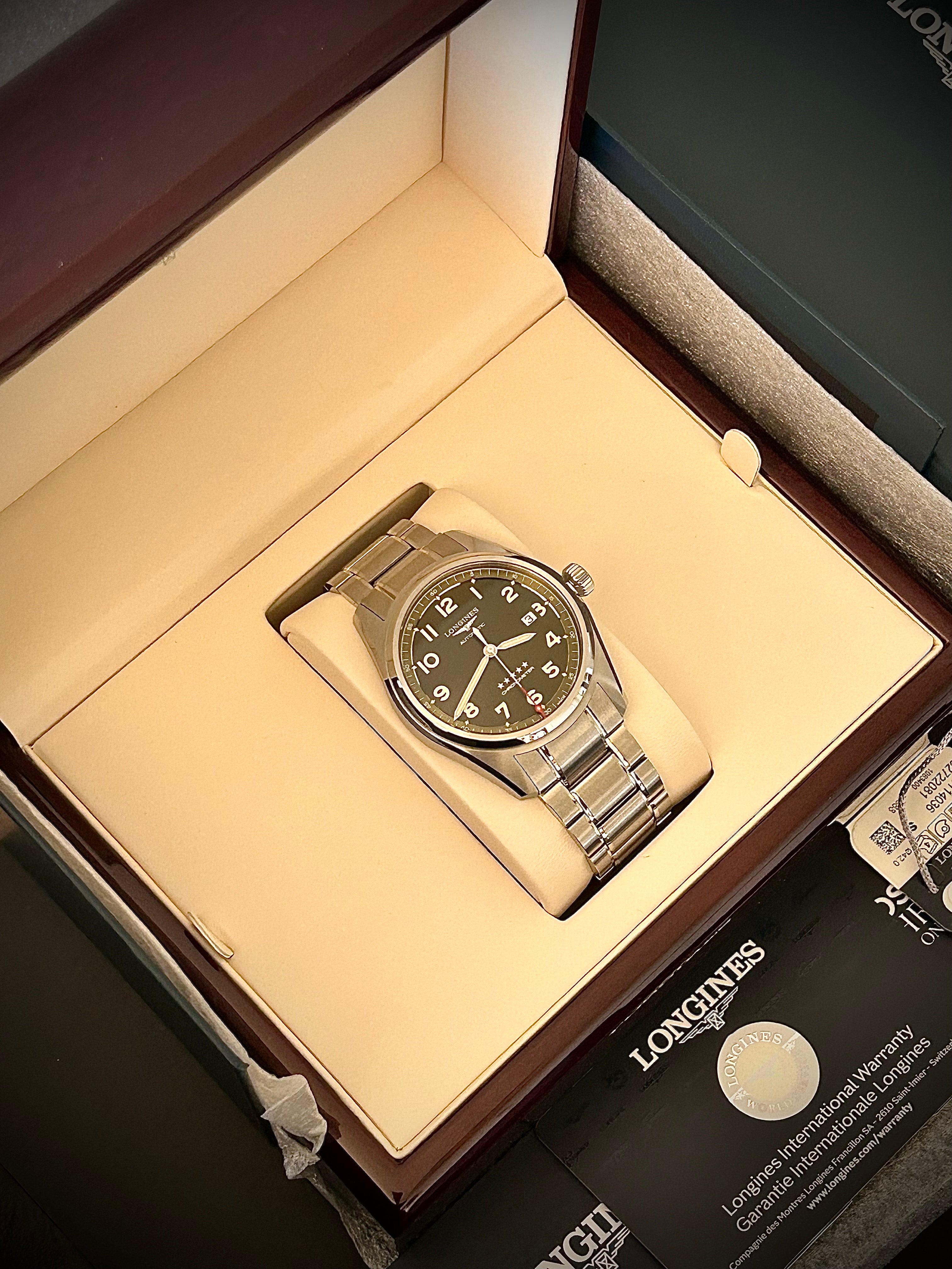 2025 LONGINES SPIRIT, GREEN DIAL, FULL SET, INC GST