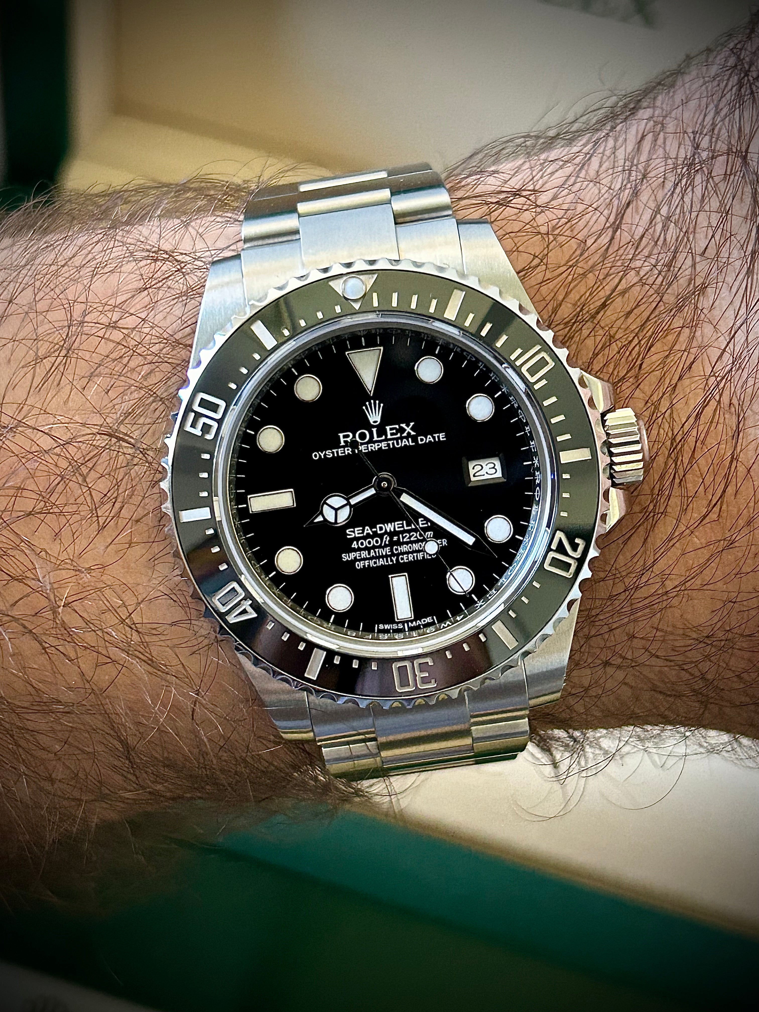2016 ROLEX SEA-DWELLER 4000, 116600, BOX AND CARD, GST INC