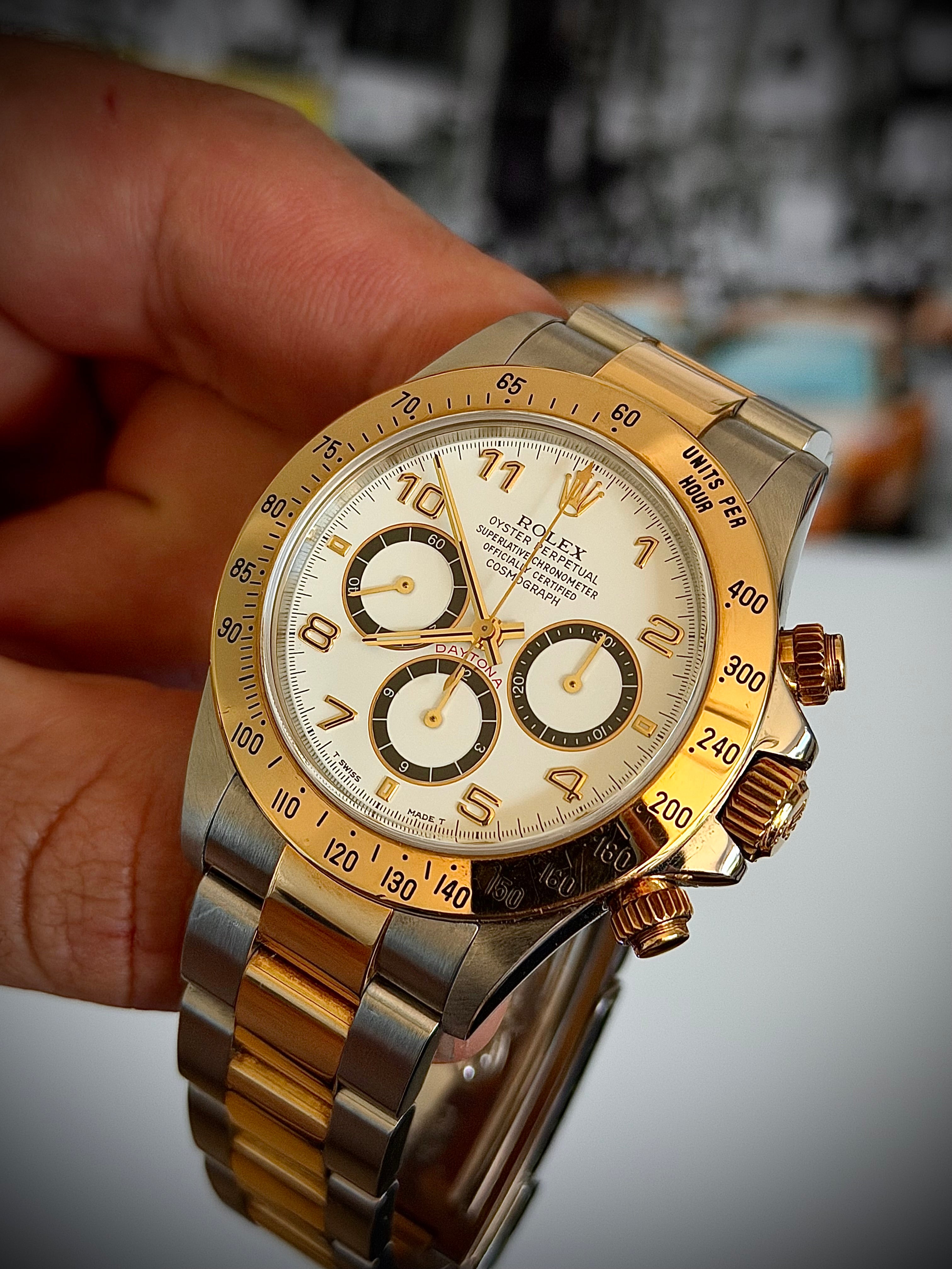 1999 ROLEX ZENITH DAYTONA, 16523, WATCH AND BOX, INC GST